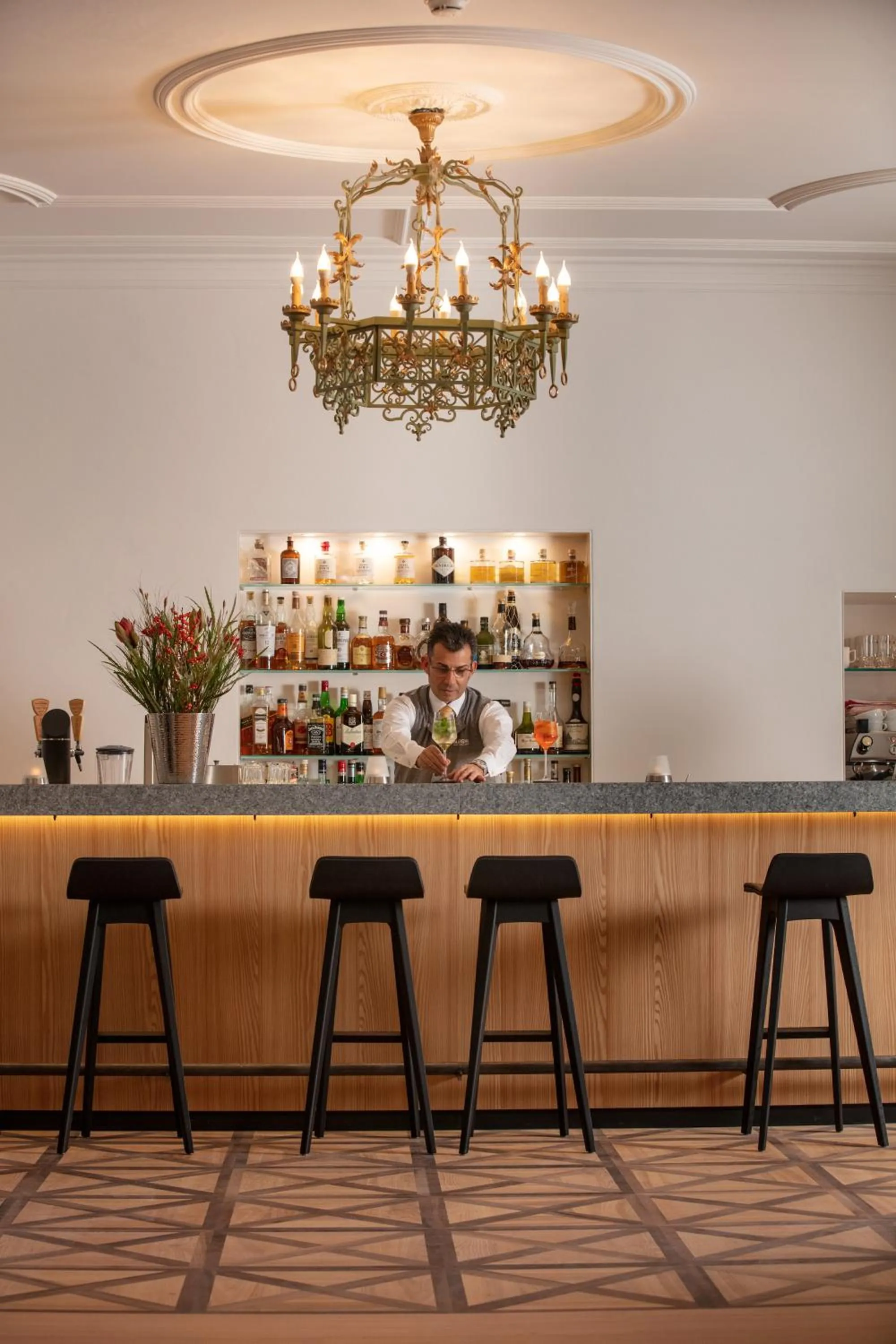 Lounge or bar in Parkhotel Margna Superior