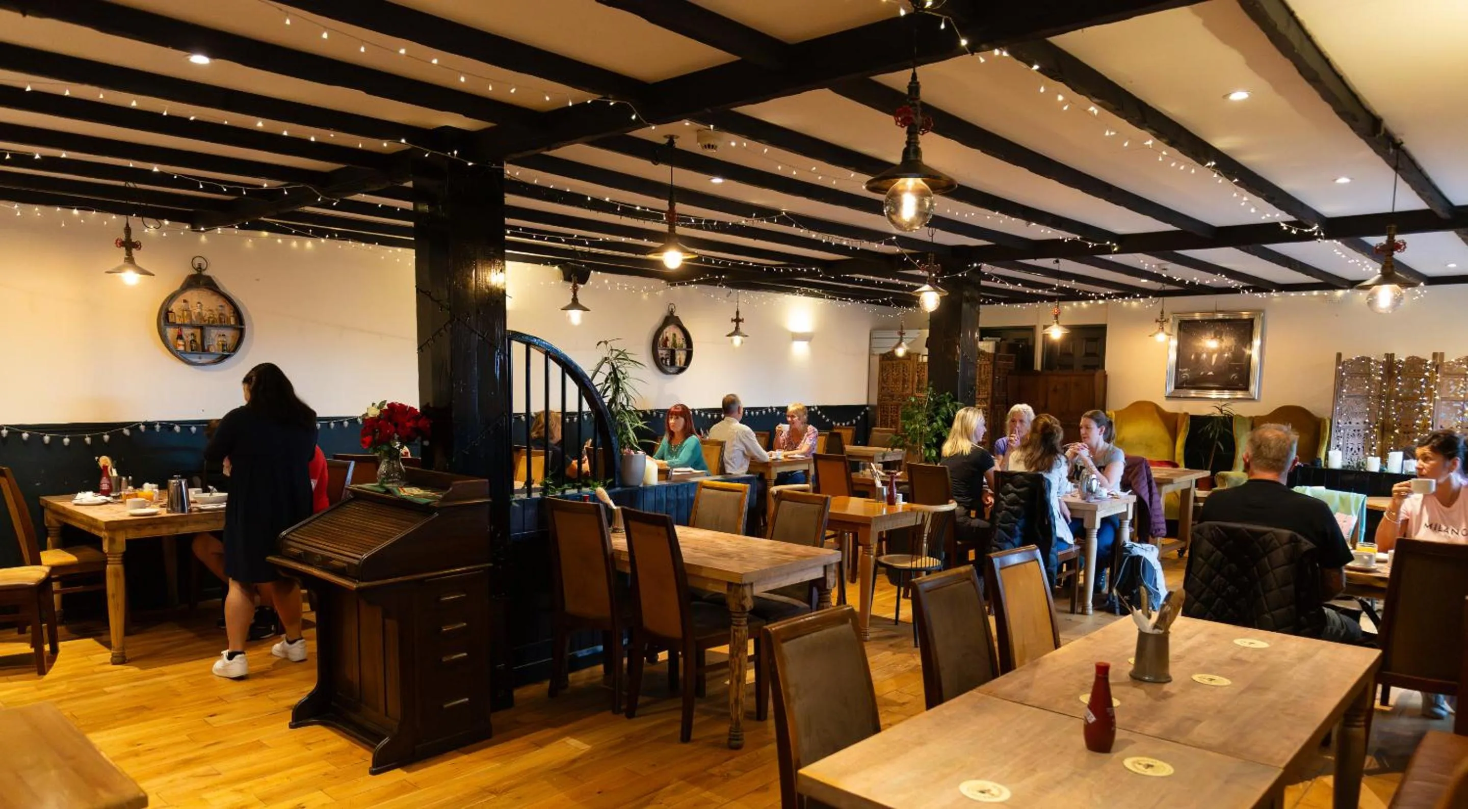 Dining area in The Old Ship Aground