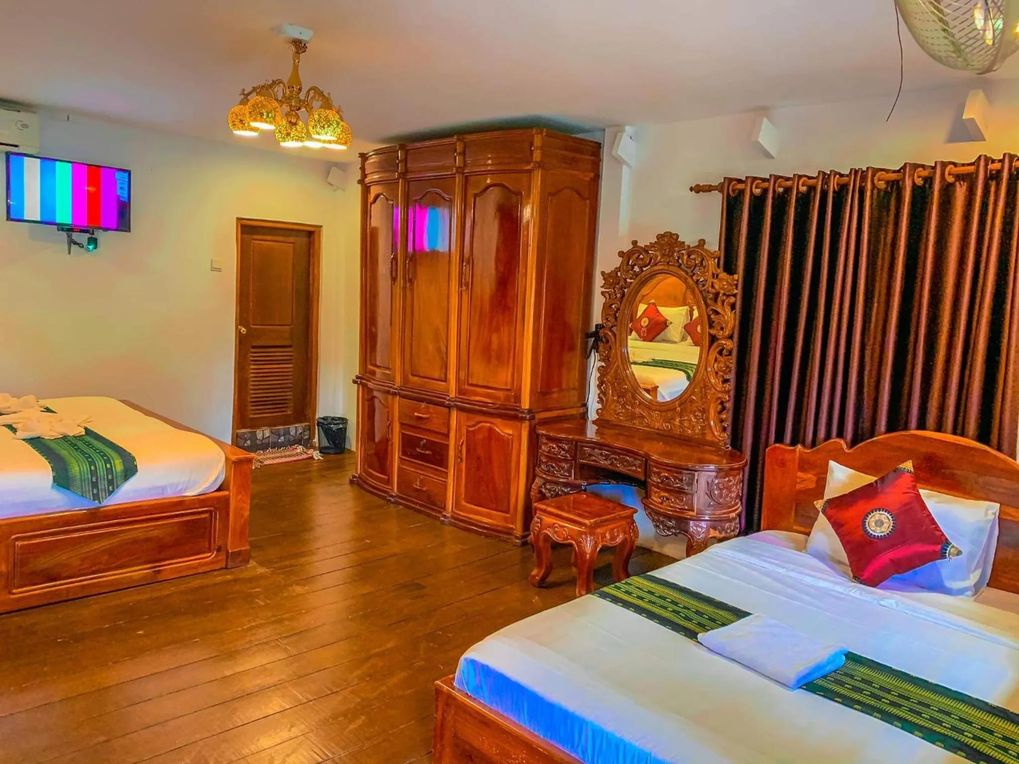 Bed in Greenhouse Retreat