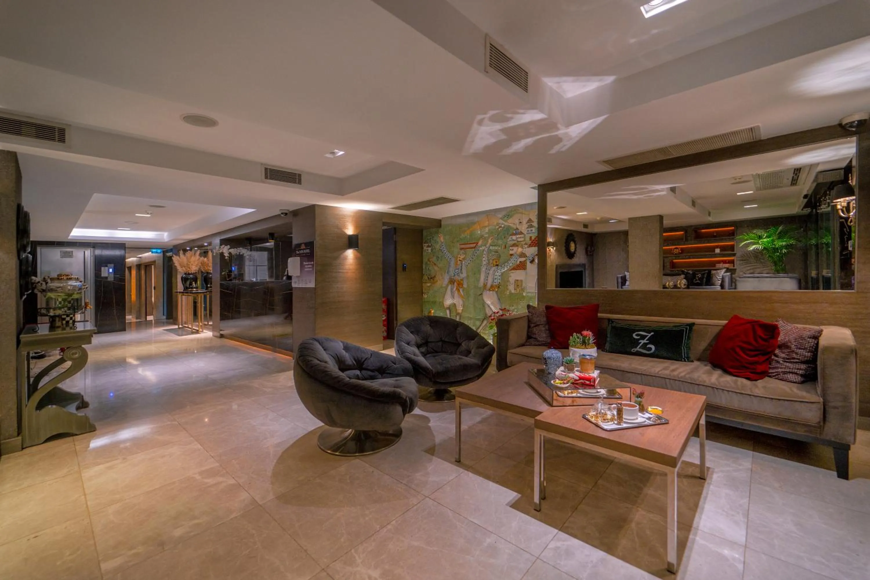 Seating area in The New Hotel Zeybek