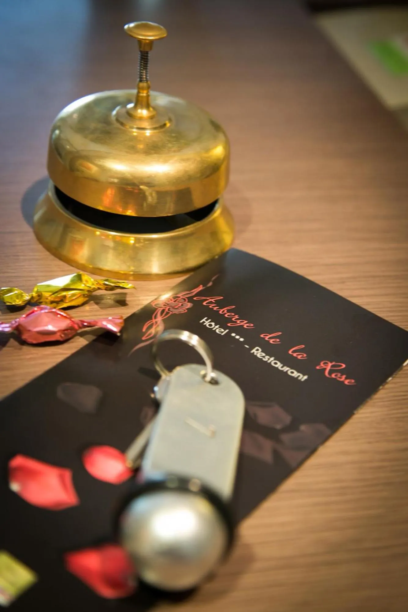 Decorative detail in Logis Hôtel Auberge de la Rose