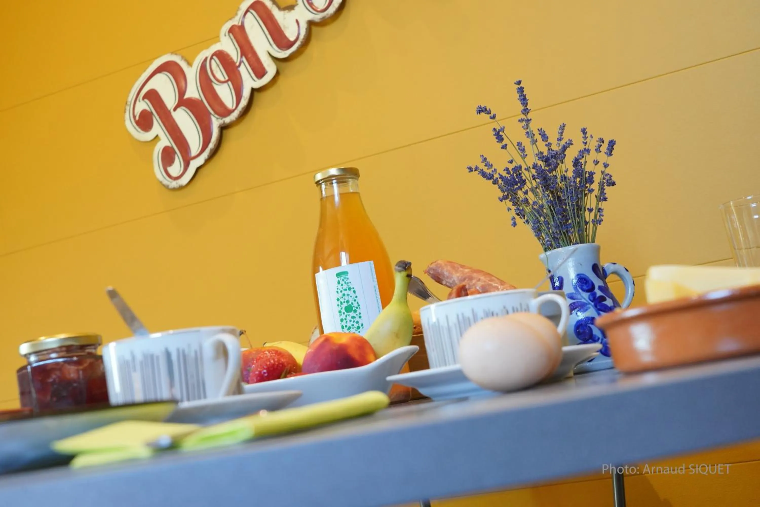 Food and drinks in Le jardin des Biches