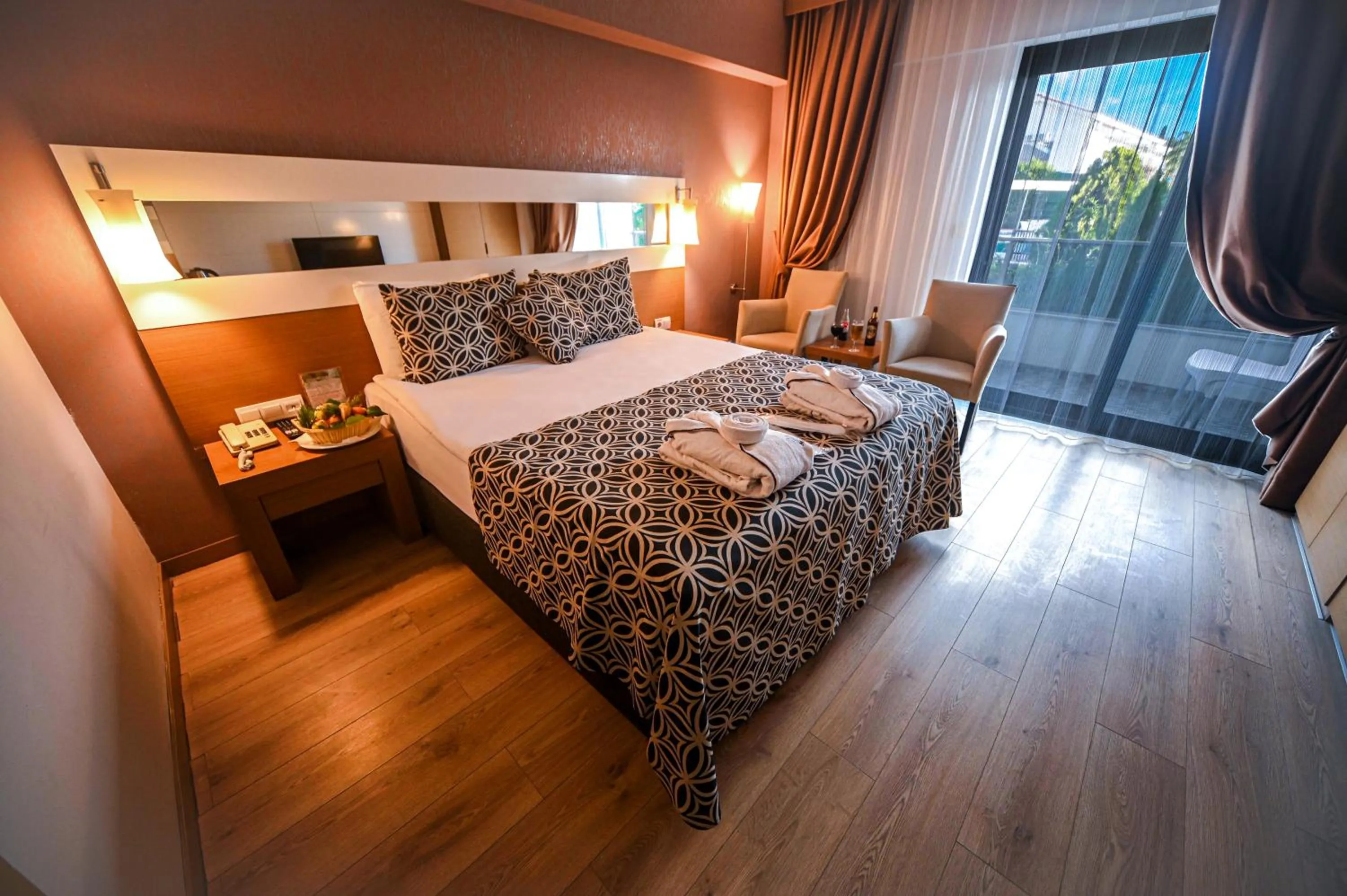 Bed in Tripolis Hotel