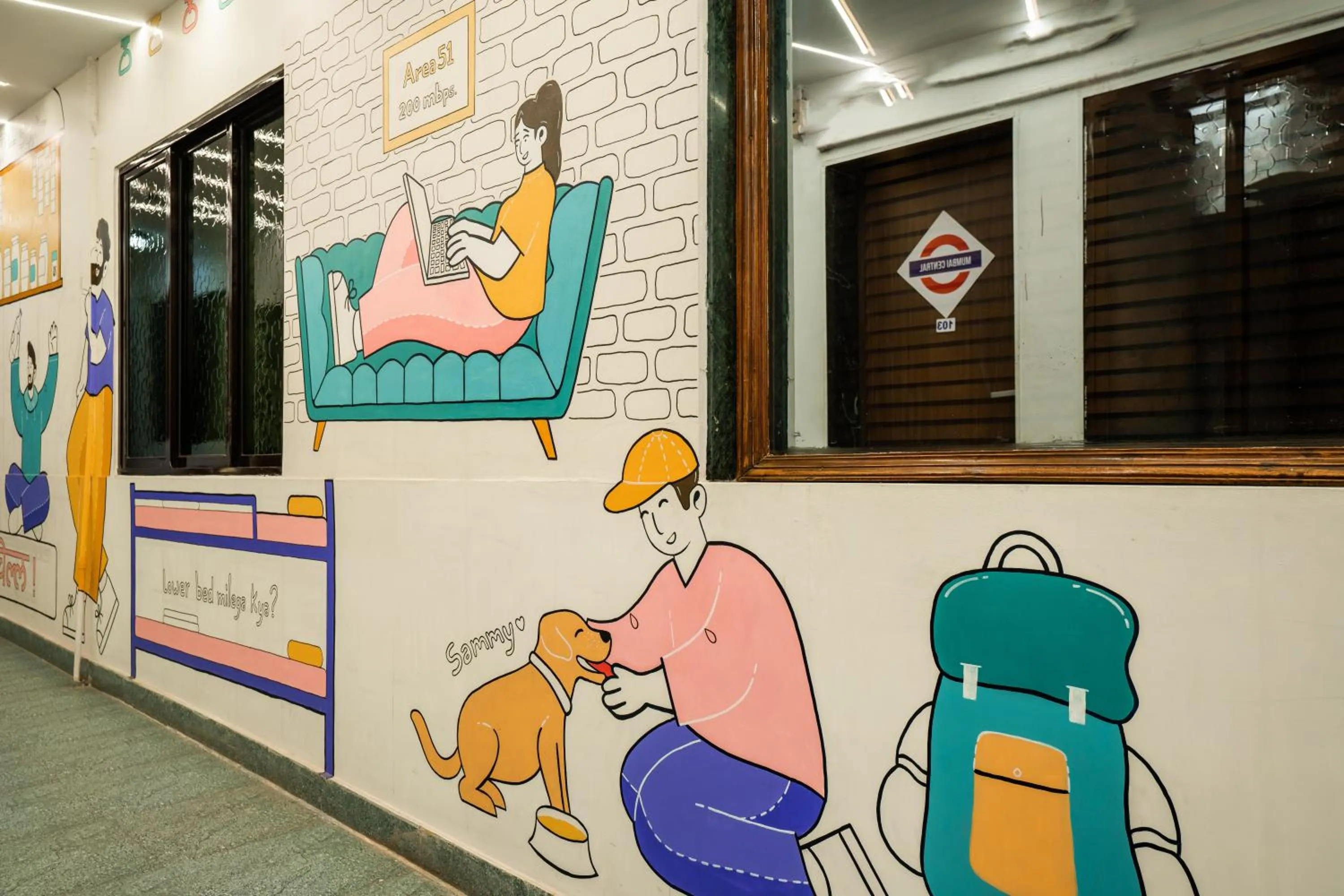 Property building in Zostel Mumbai