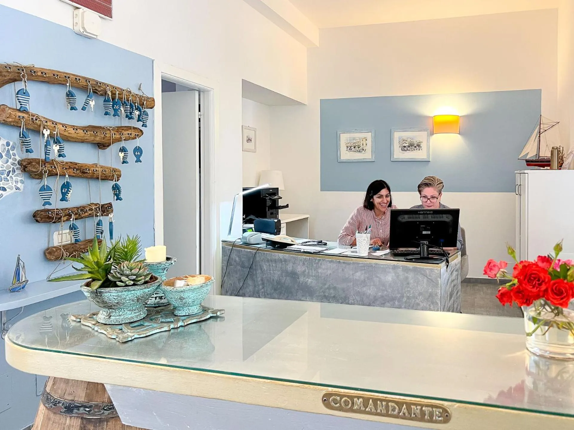 Lobby or reception in Hotel Brigantino