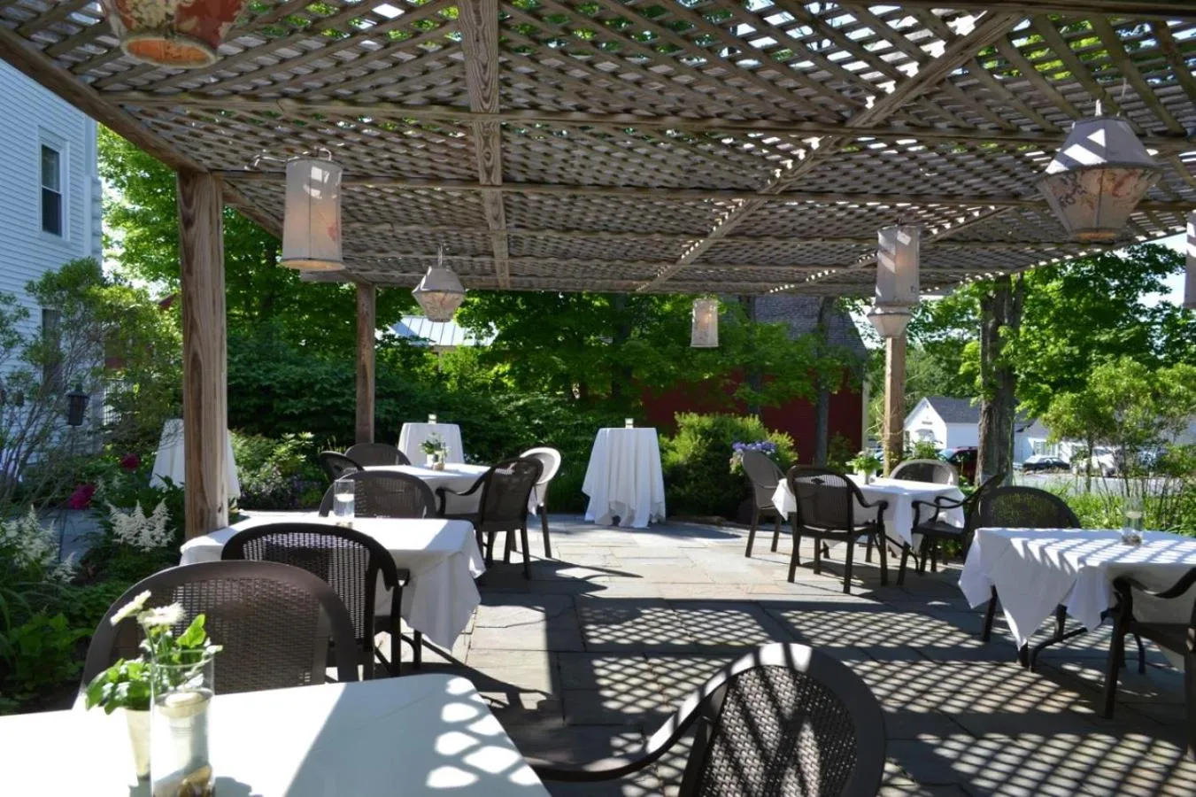Patio in The New London Inn