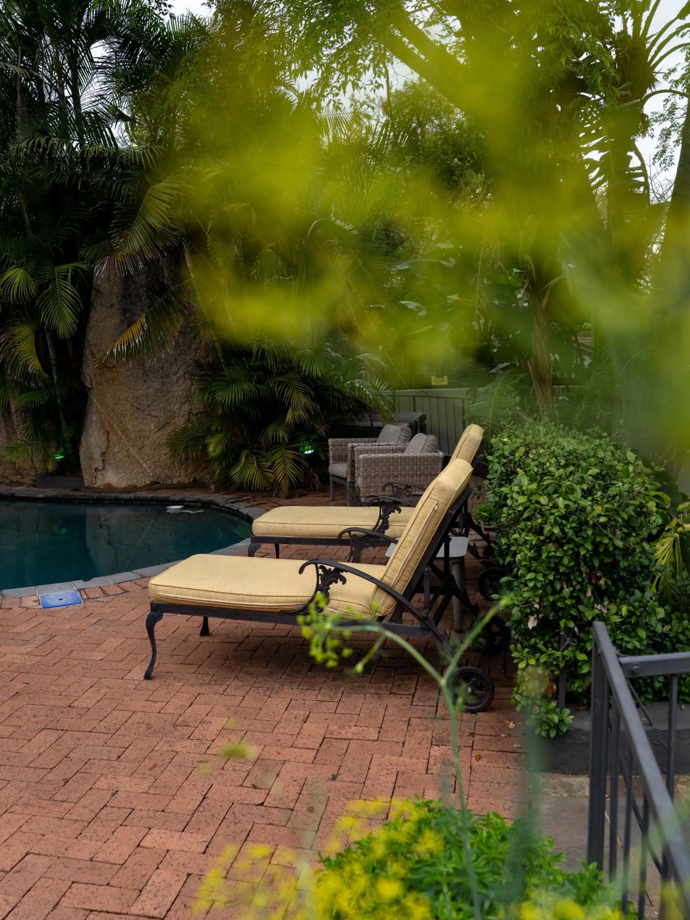 sunbed in La Roca Guest House