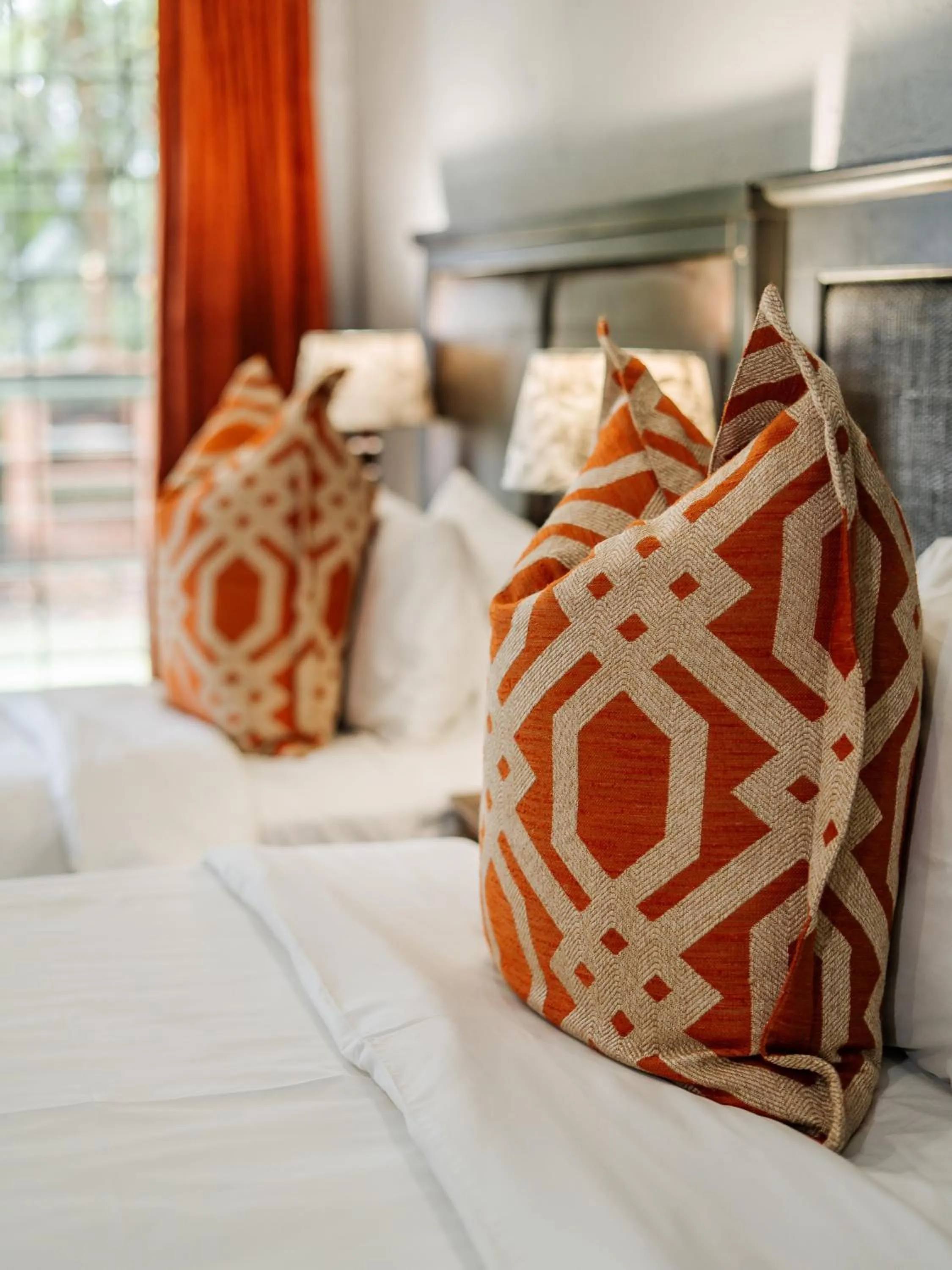 Decorative detail, Bed in La Roca Guest House