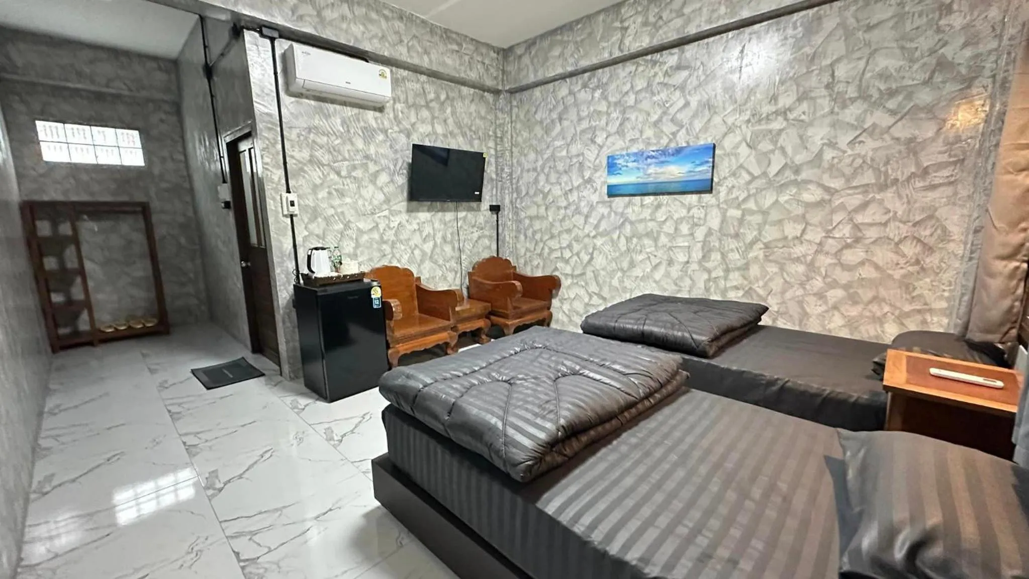 Bed in บ้านภทรพรรณ ขุนยวม แม่ฮ่องสอน PATARAPHAN HOUSE, Khunyuam, Maehongson, Thailand