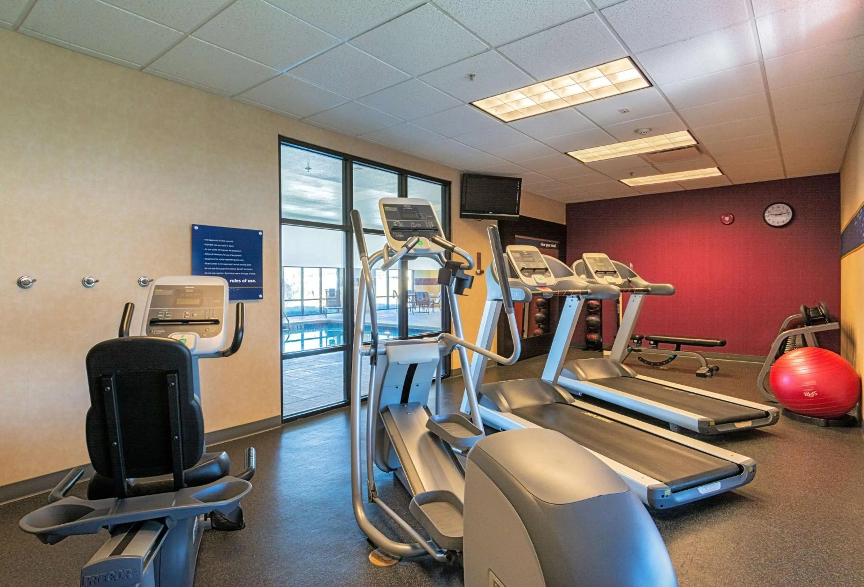 Fitness centre/facilities in Hampton Inn Rawlins