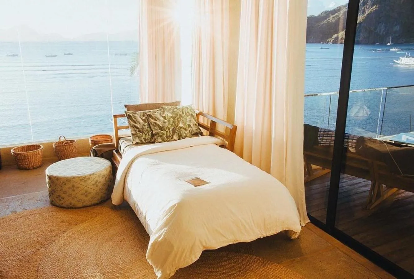 Bed in Frangipani El Nido