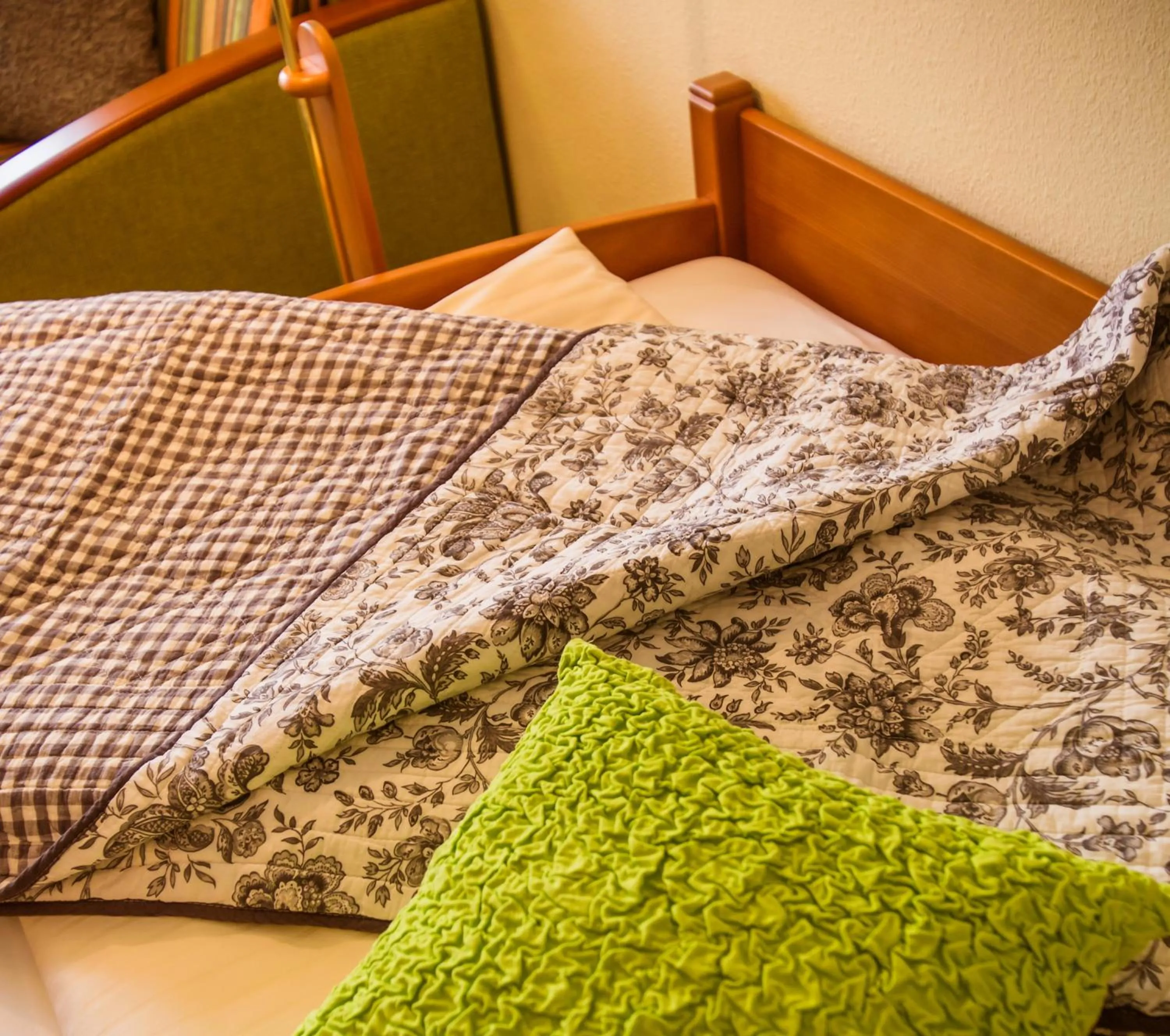 Decorative detail, Bed in Hotel Konradshof
