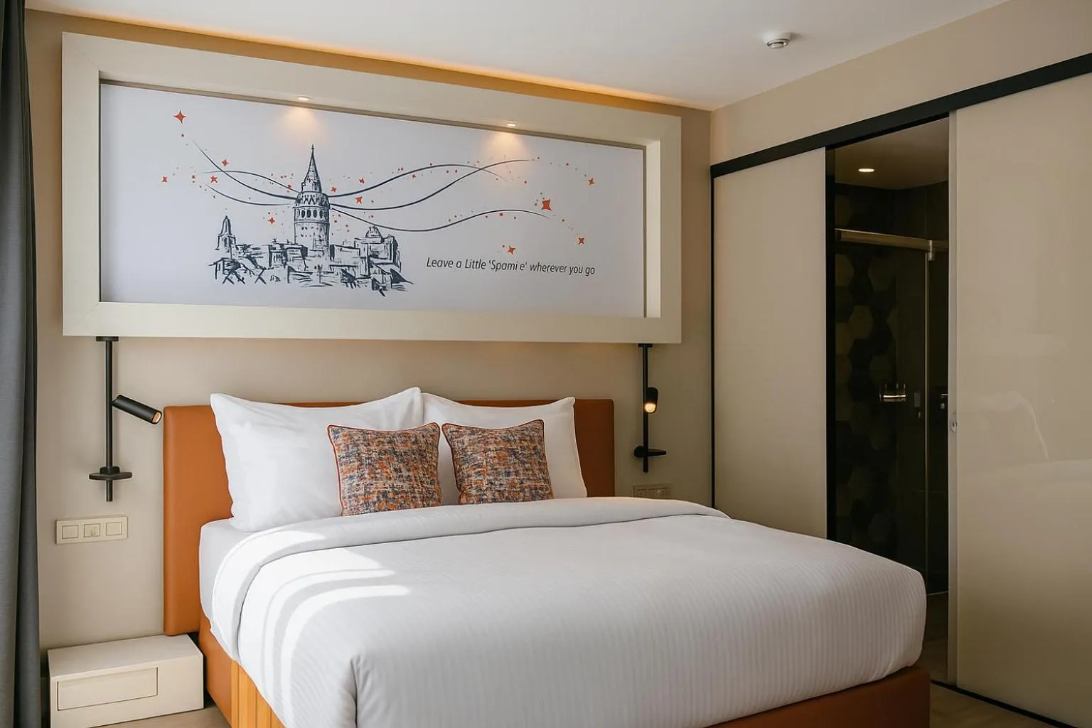 Bed in Sparkle Hotel