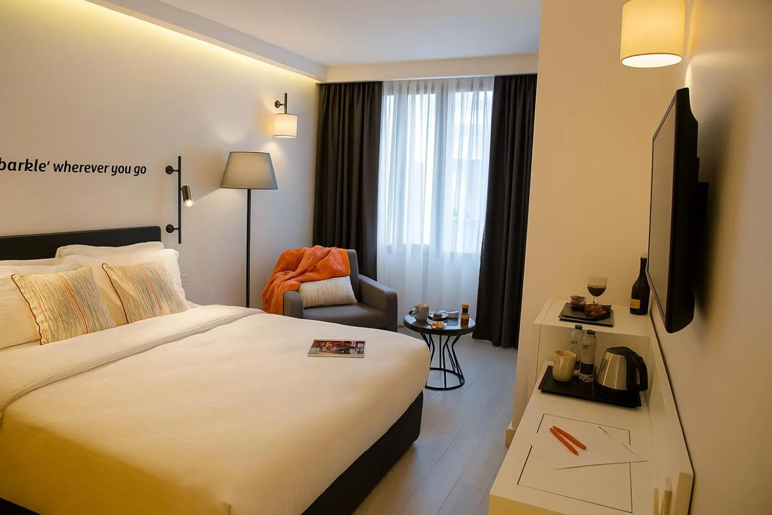 Bed in Sparkle Hotel