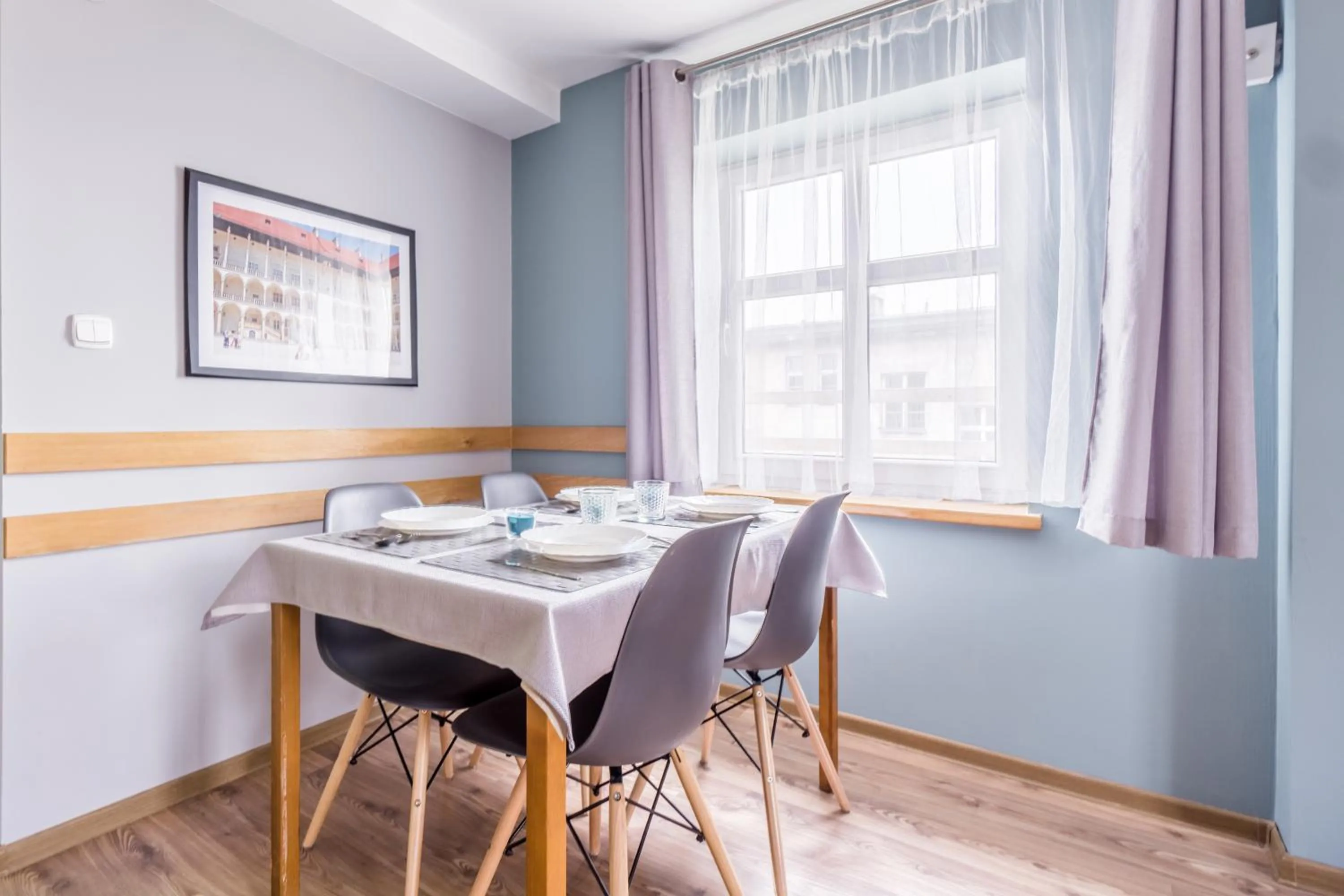 Kitchen or kitchenette in Apartamenty Amber