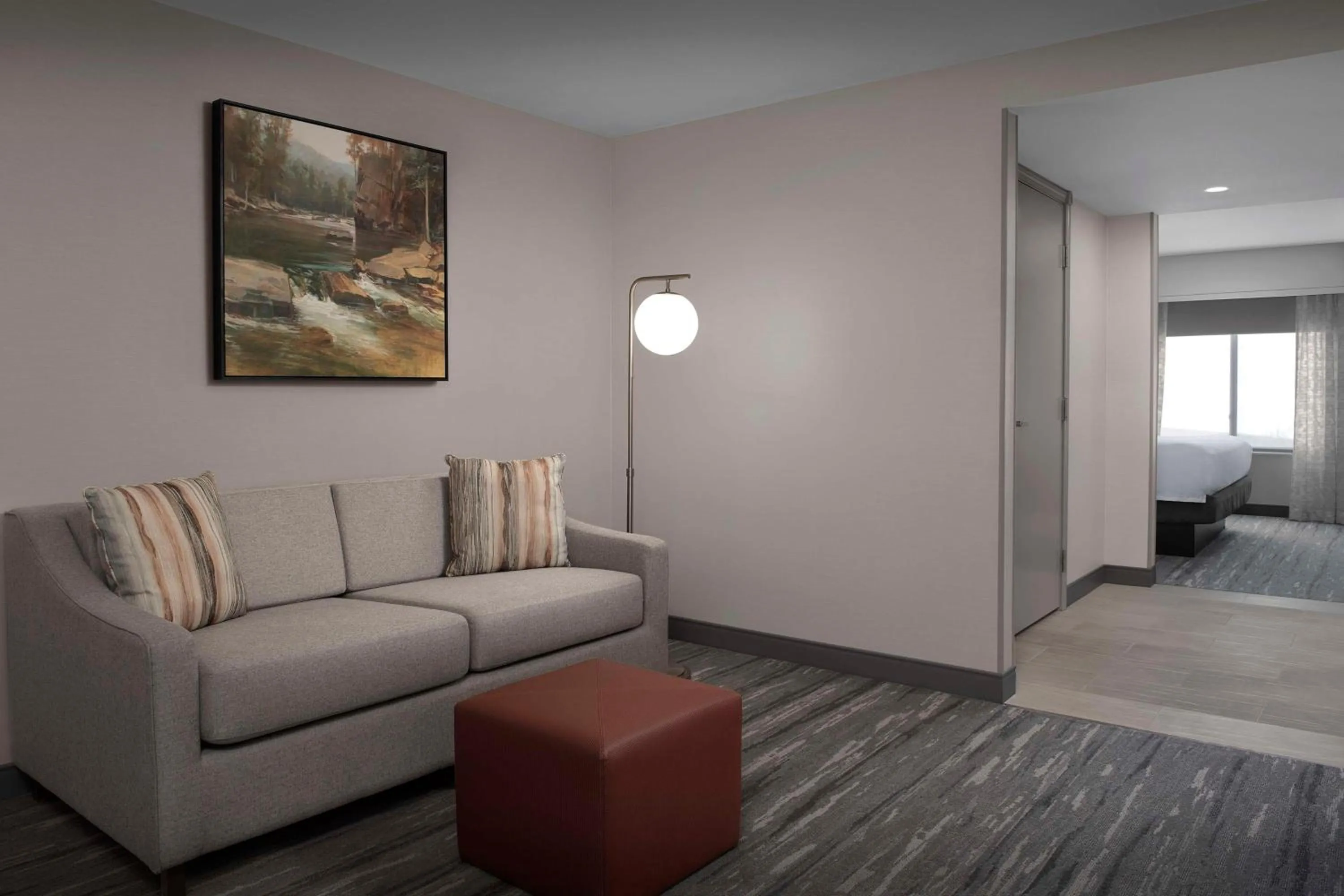 Living room, Bed in Hilton Garden Inn Casper