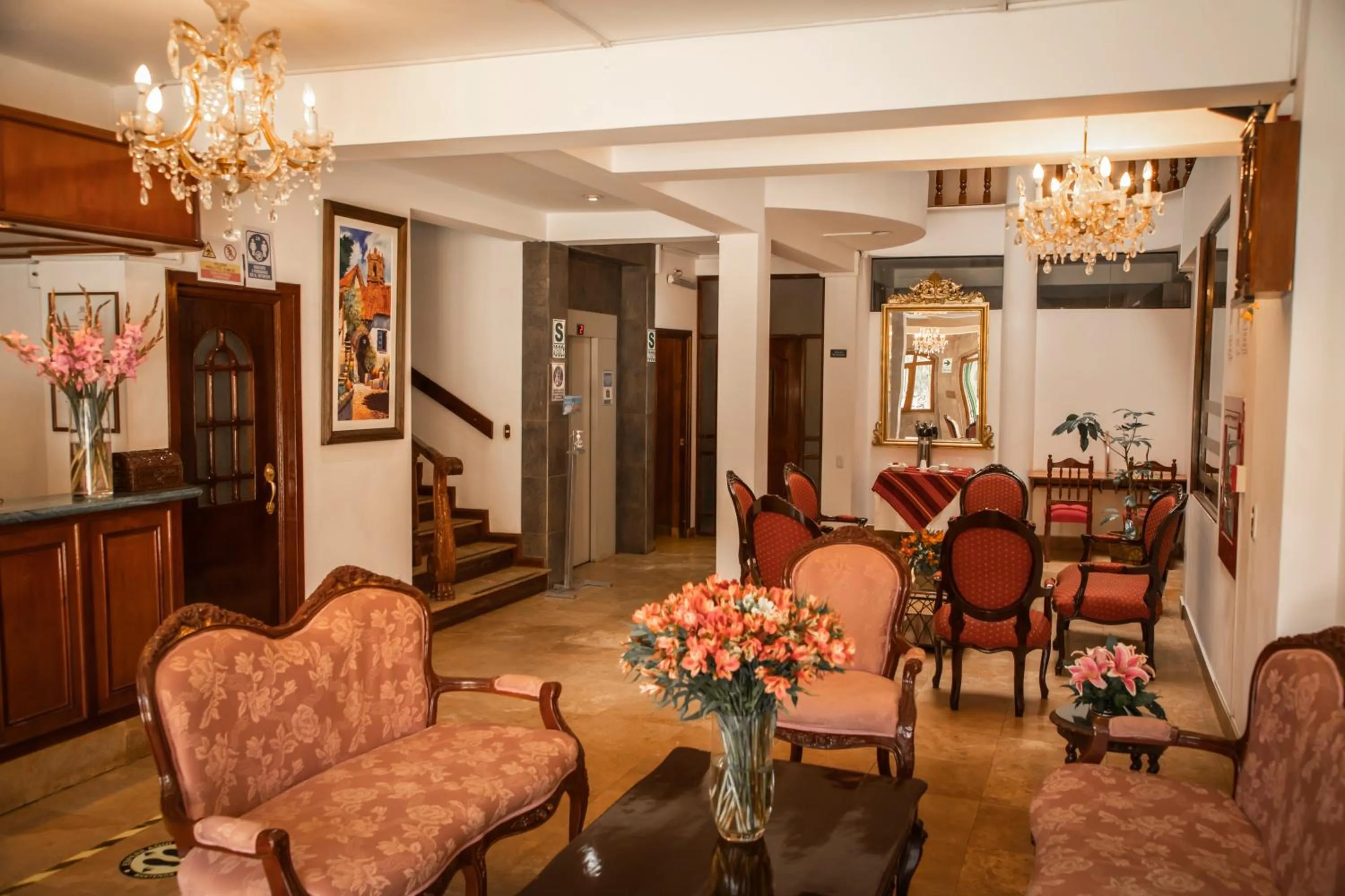 Living room in Hotel Hacienda Plaza de Armas