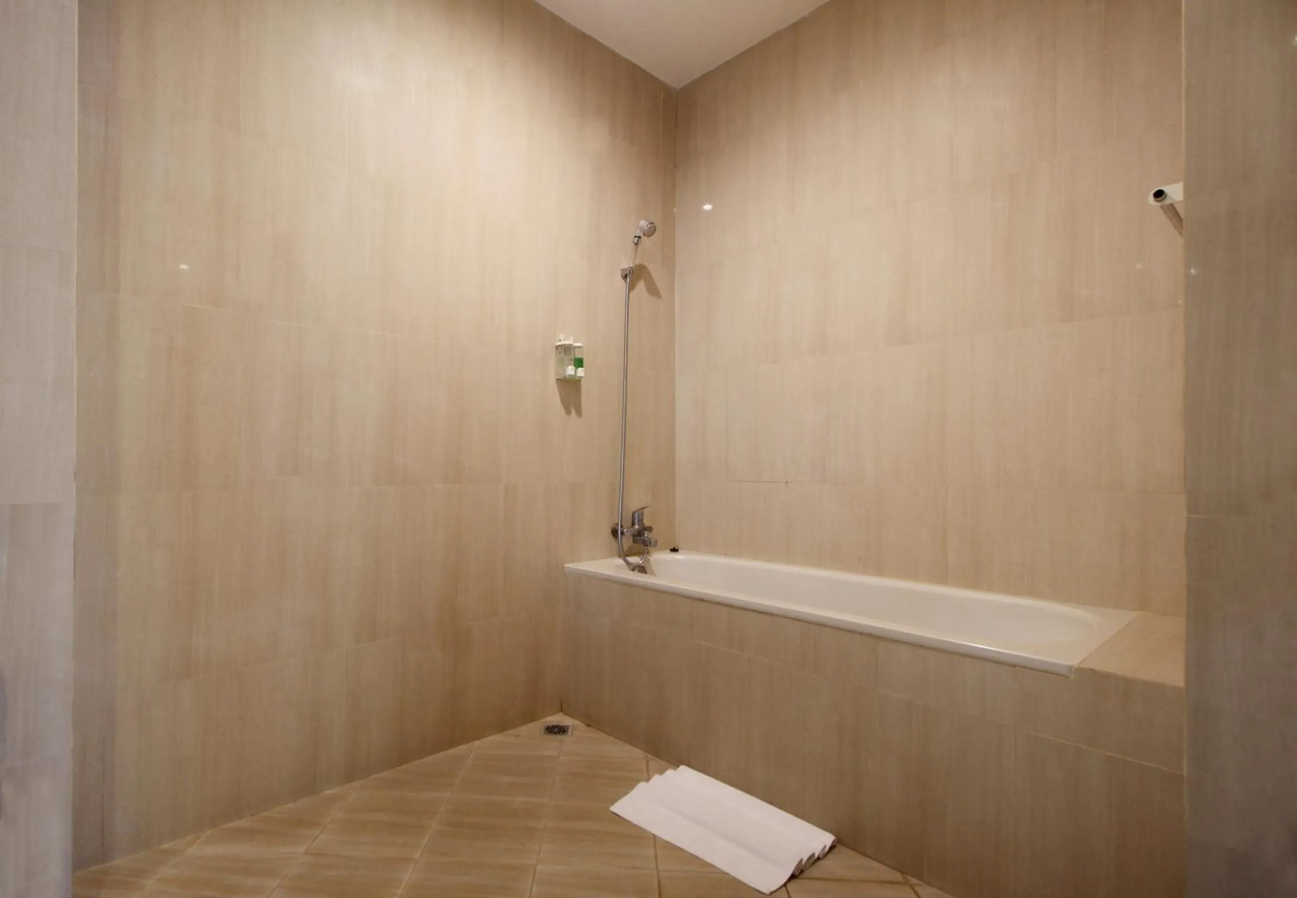 Shower in Putri Ayu Cottages