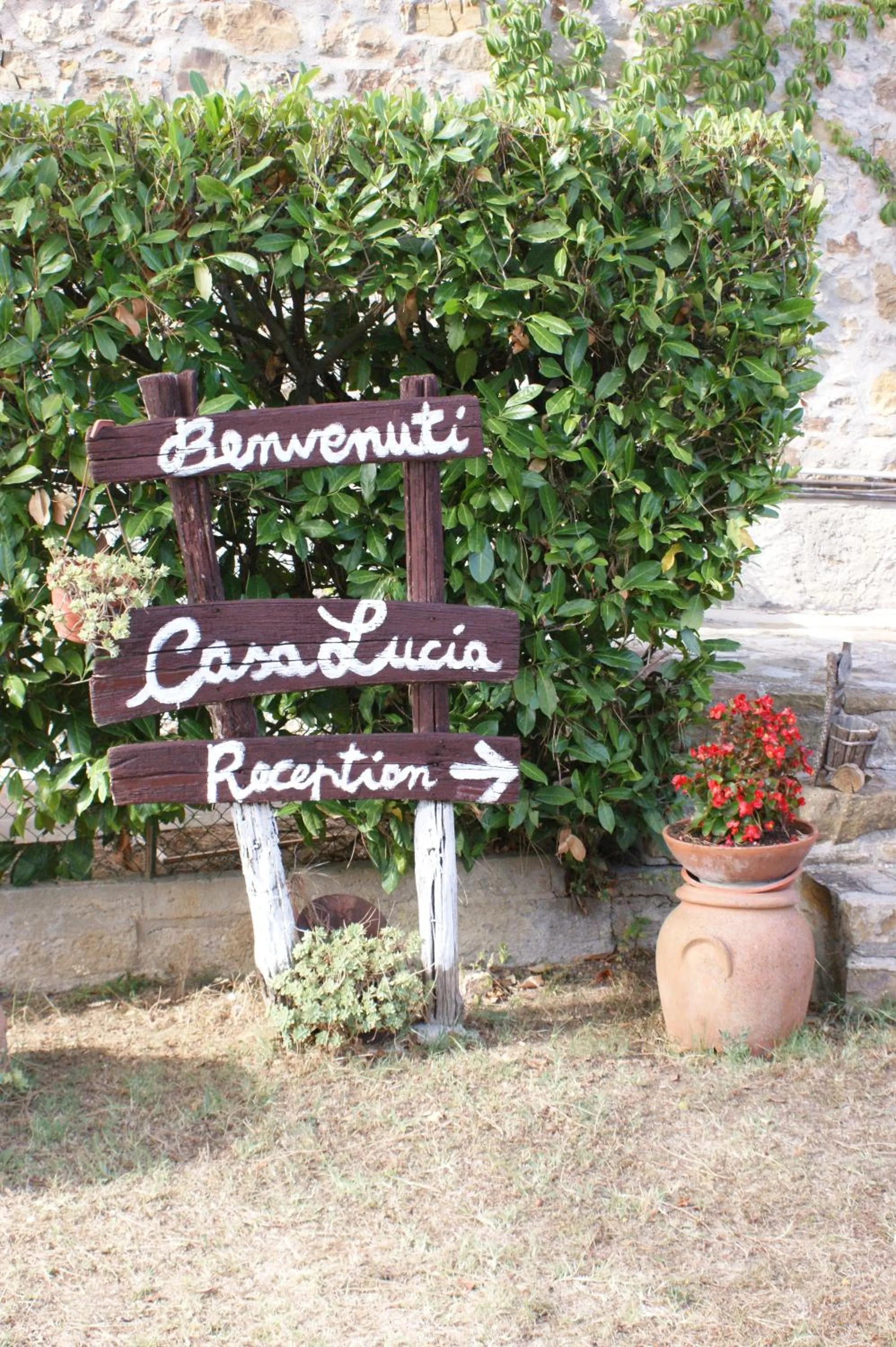 Decorative detail in Casa Lucia in Chianti