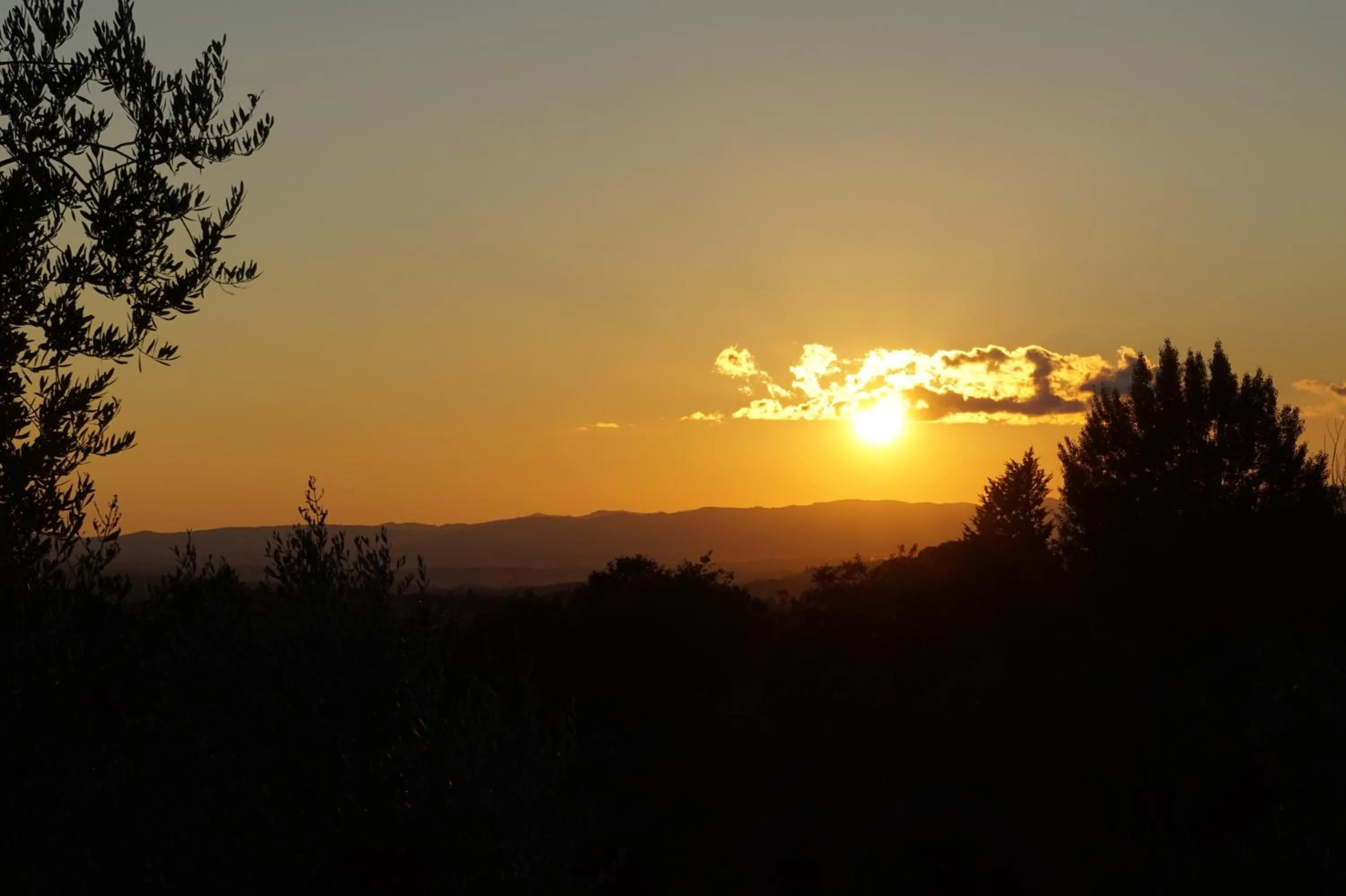 Sunset in Casa Lucia in Chianti