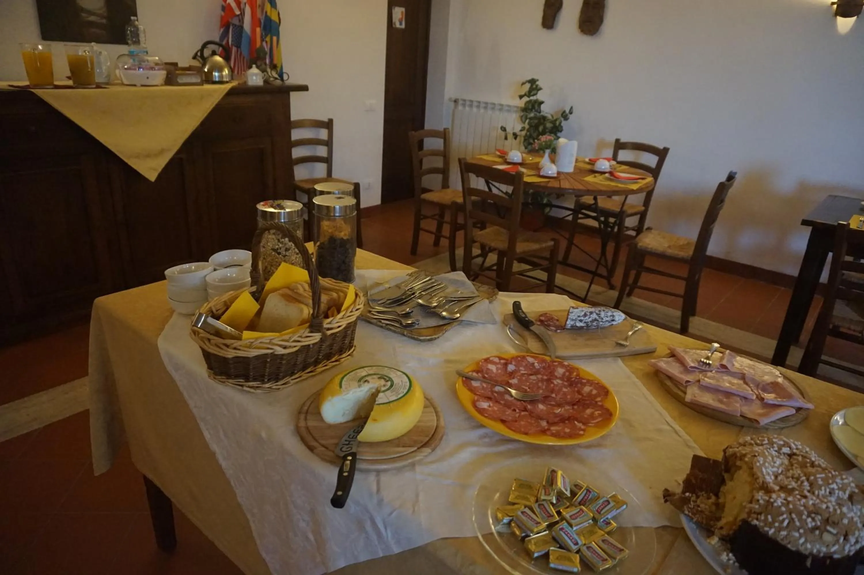 Buffet breakfast in Casa Lucia in Chianti