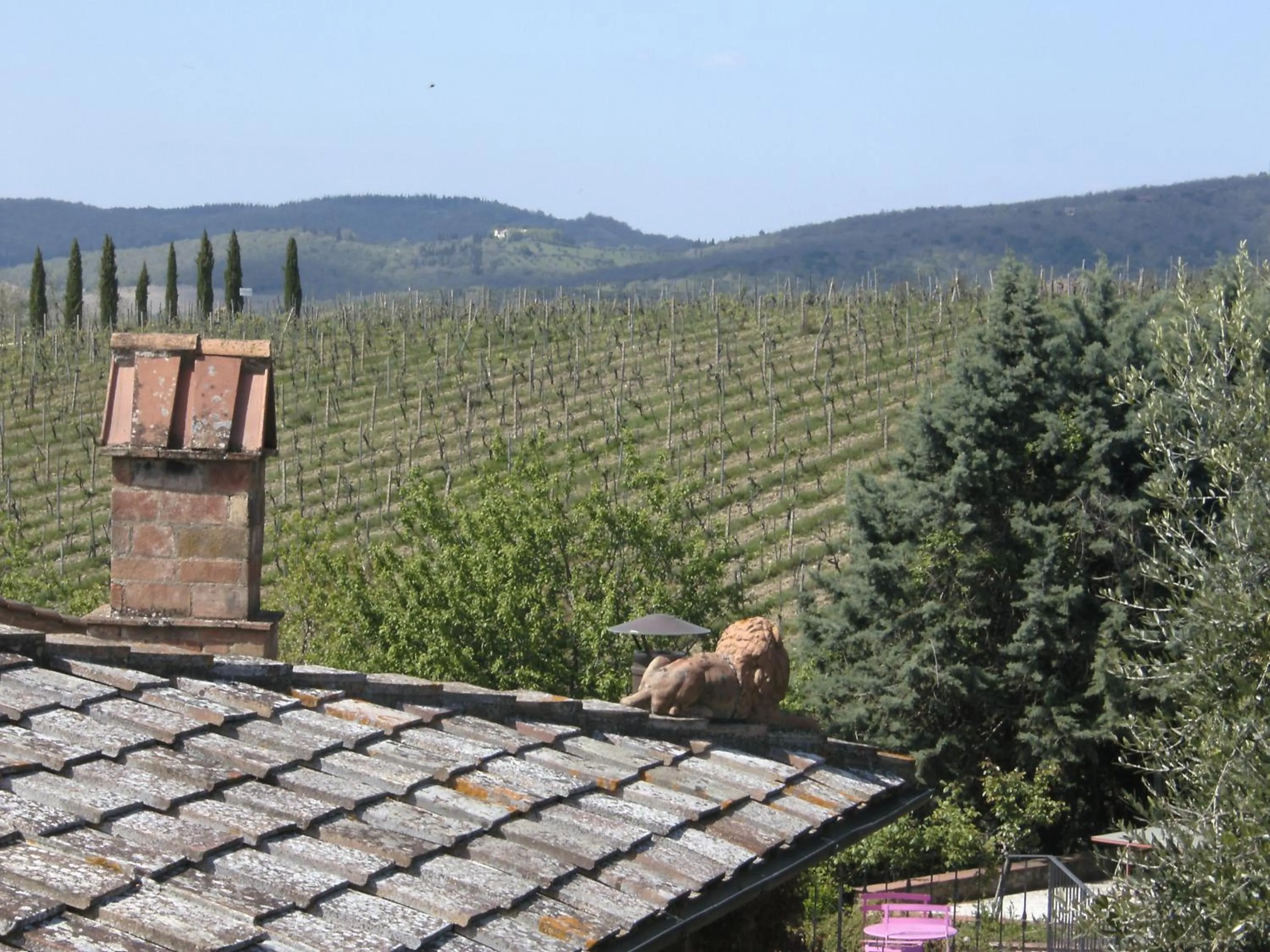 Facade/entrance in Casa Lucia in Chianti