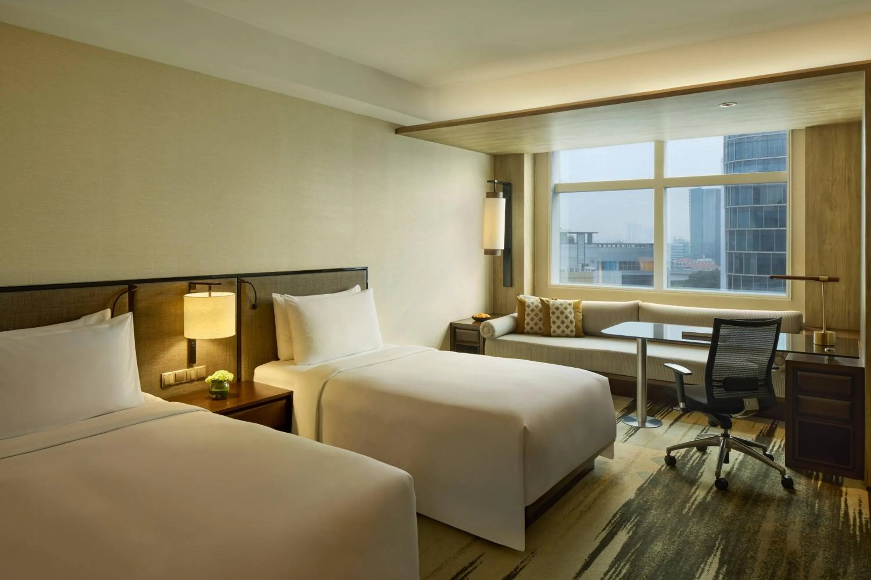 Property building, Bed in Gran Melia Jakarta