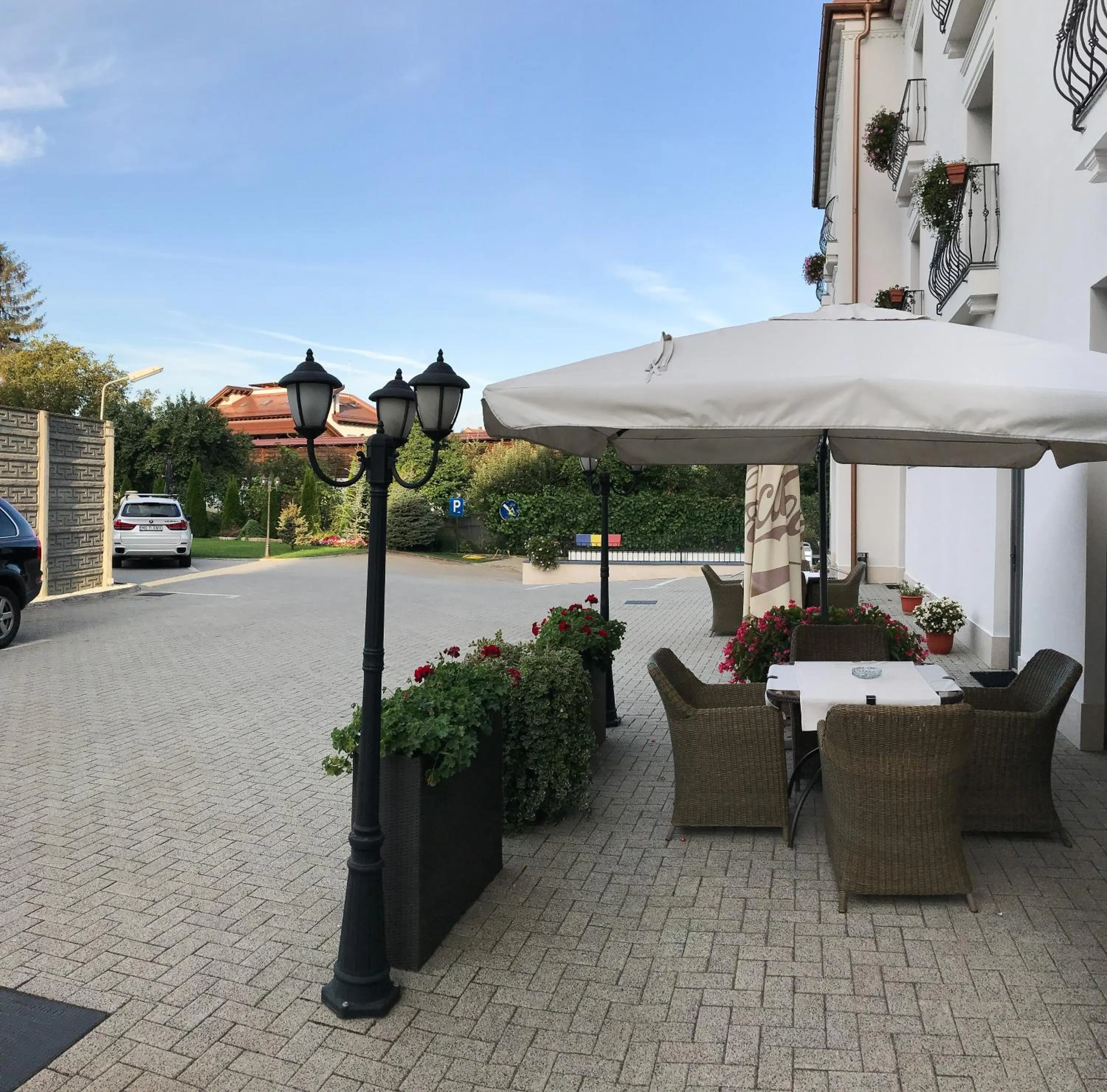 Balcony/Terrace in Hotel Satu Mare City