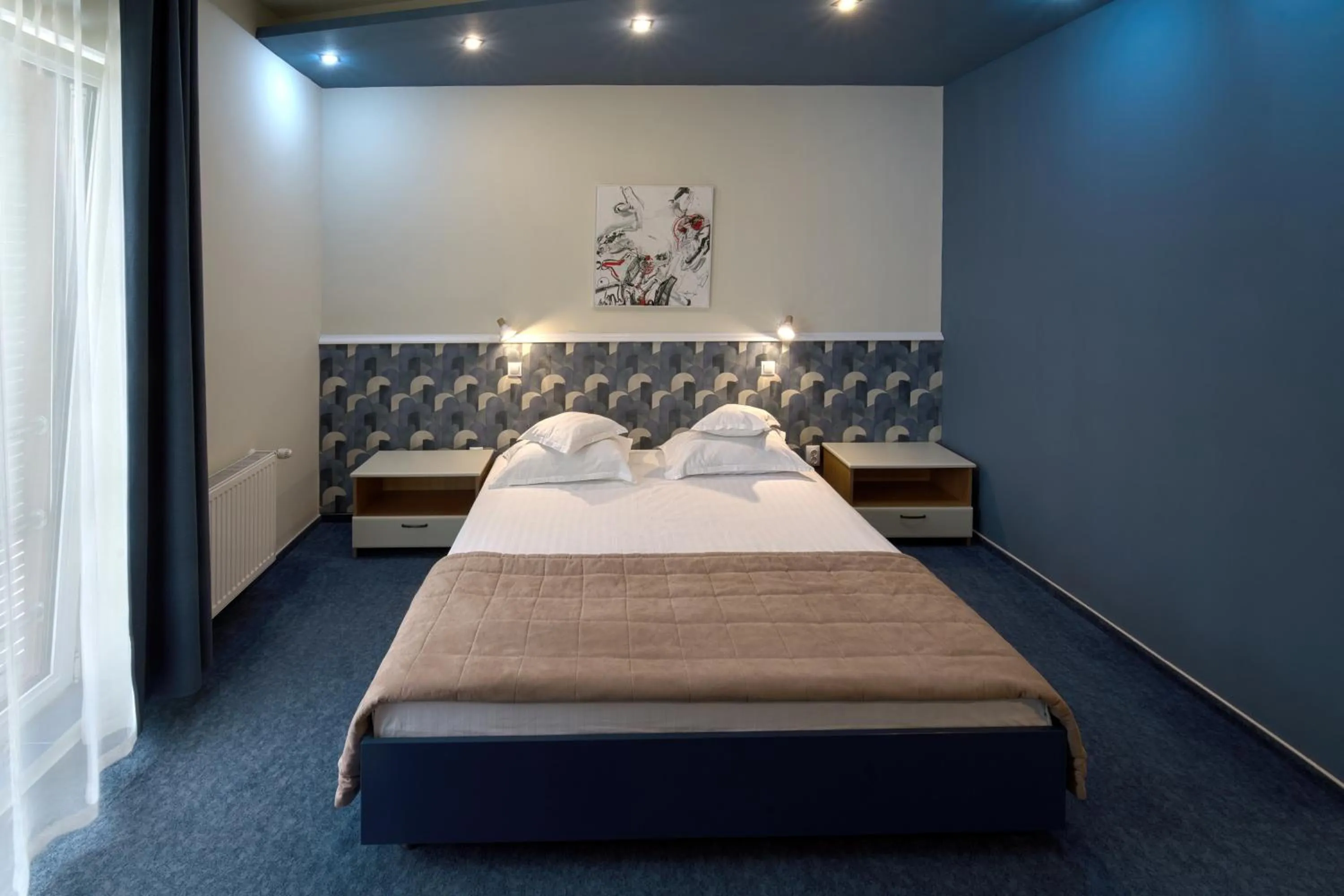 Bed in Hotel Torontal