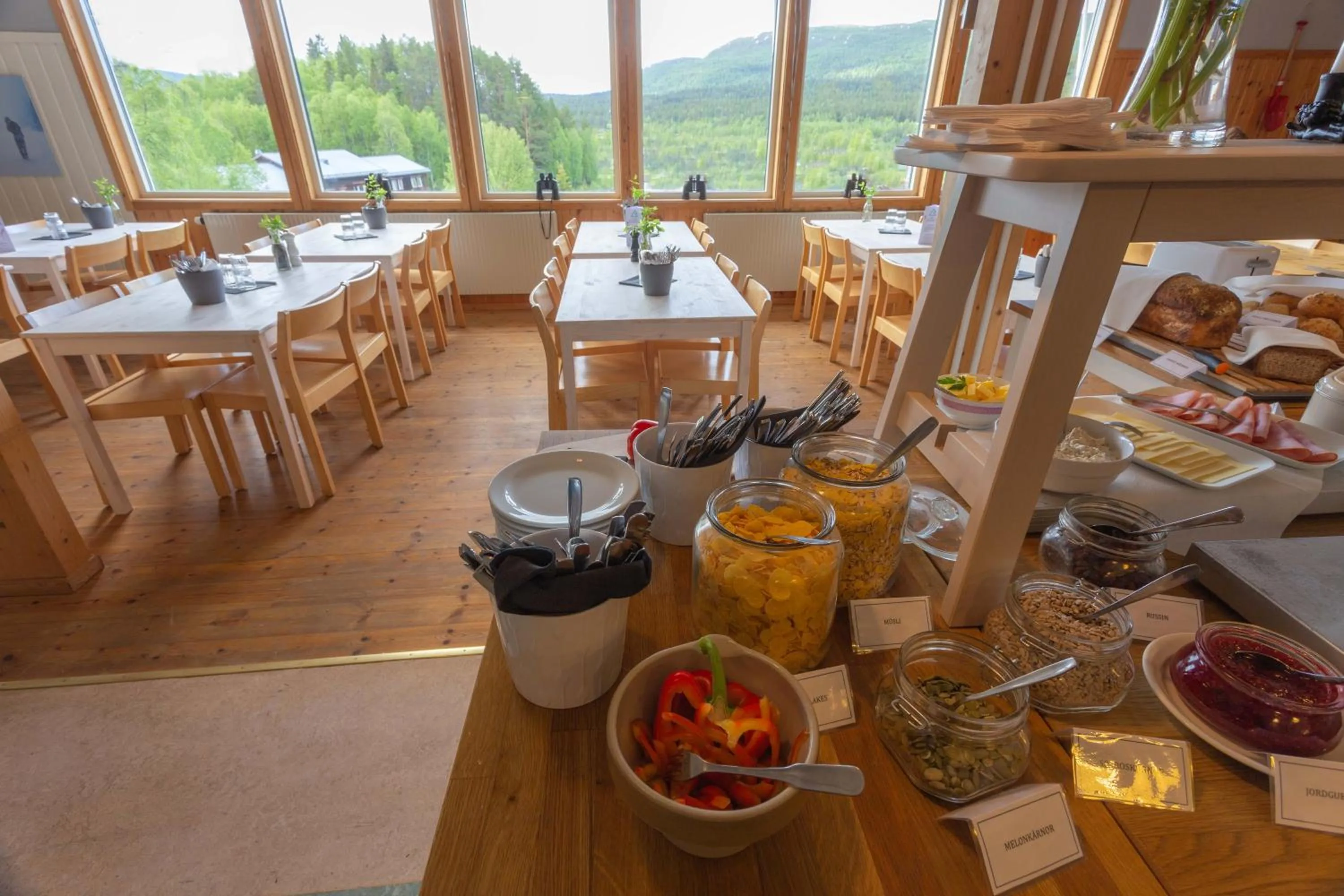 Buffet breakfast in Ammarnäs Wärdshus