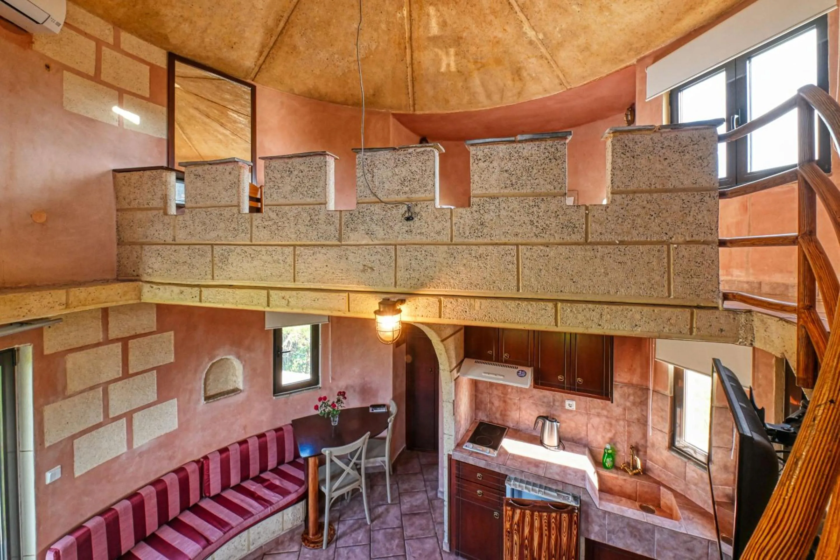 Kitchen or kitchenette, Bed in Anemomili Village