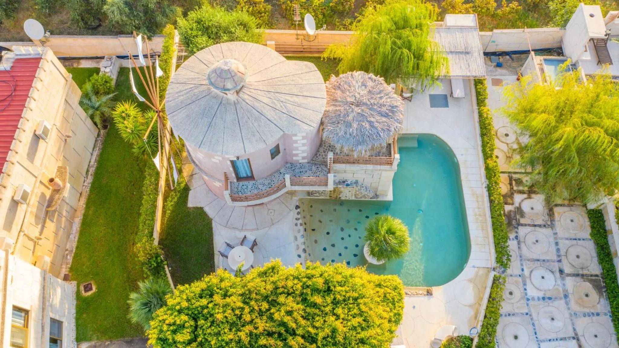 Bird's eye view in Anemomili Village