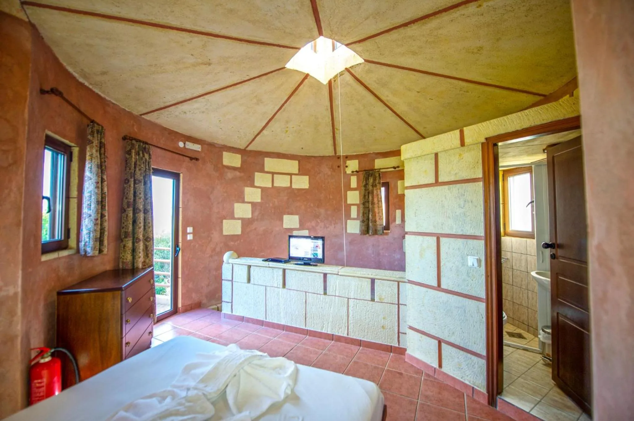 Bedroom, Bed in Anemomili Village