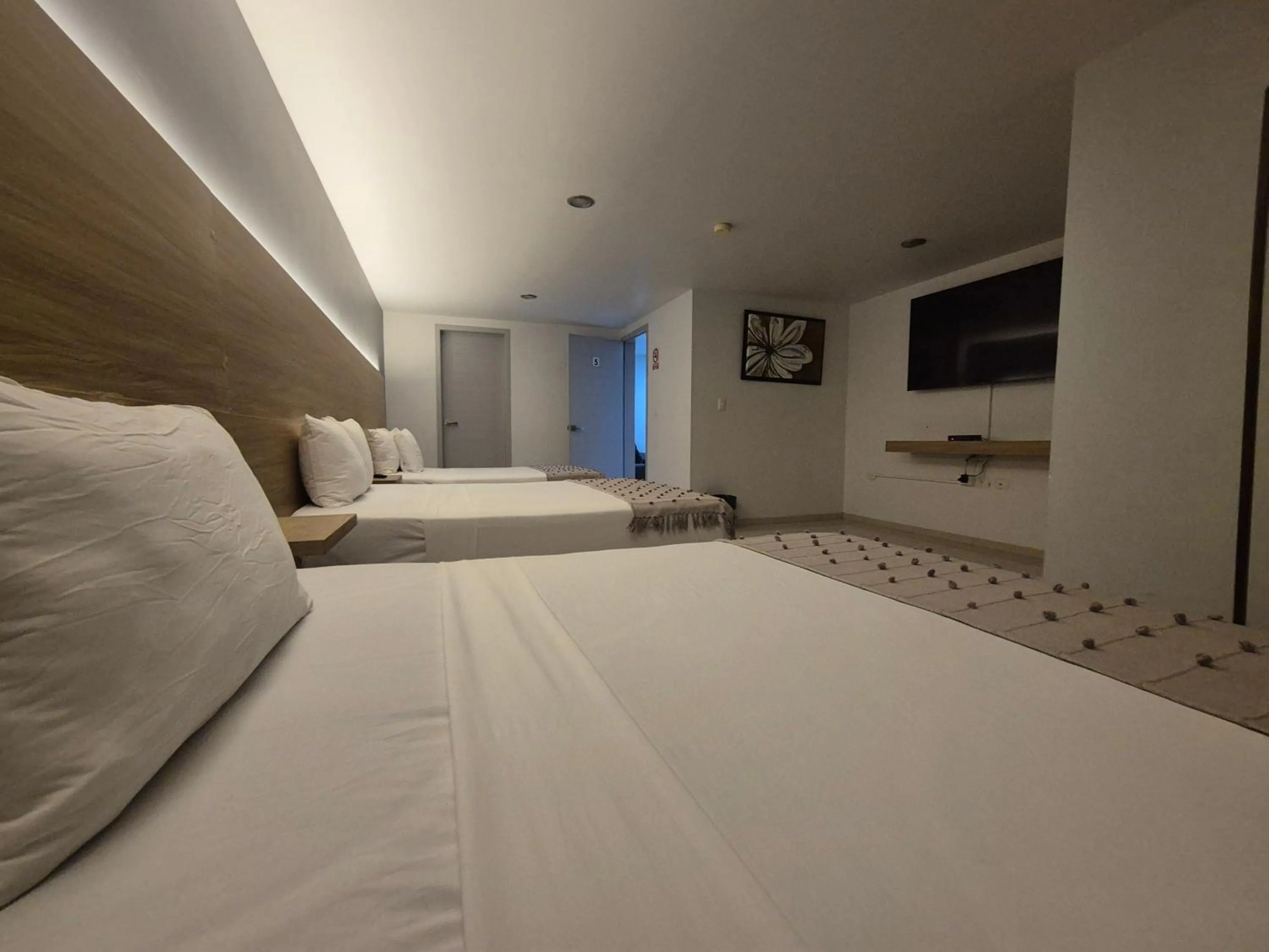 Bed in Hotel Casa Galeana Centro con Estacionamiento Privado