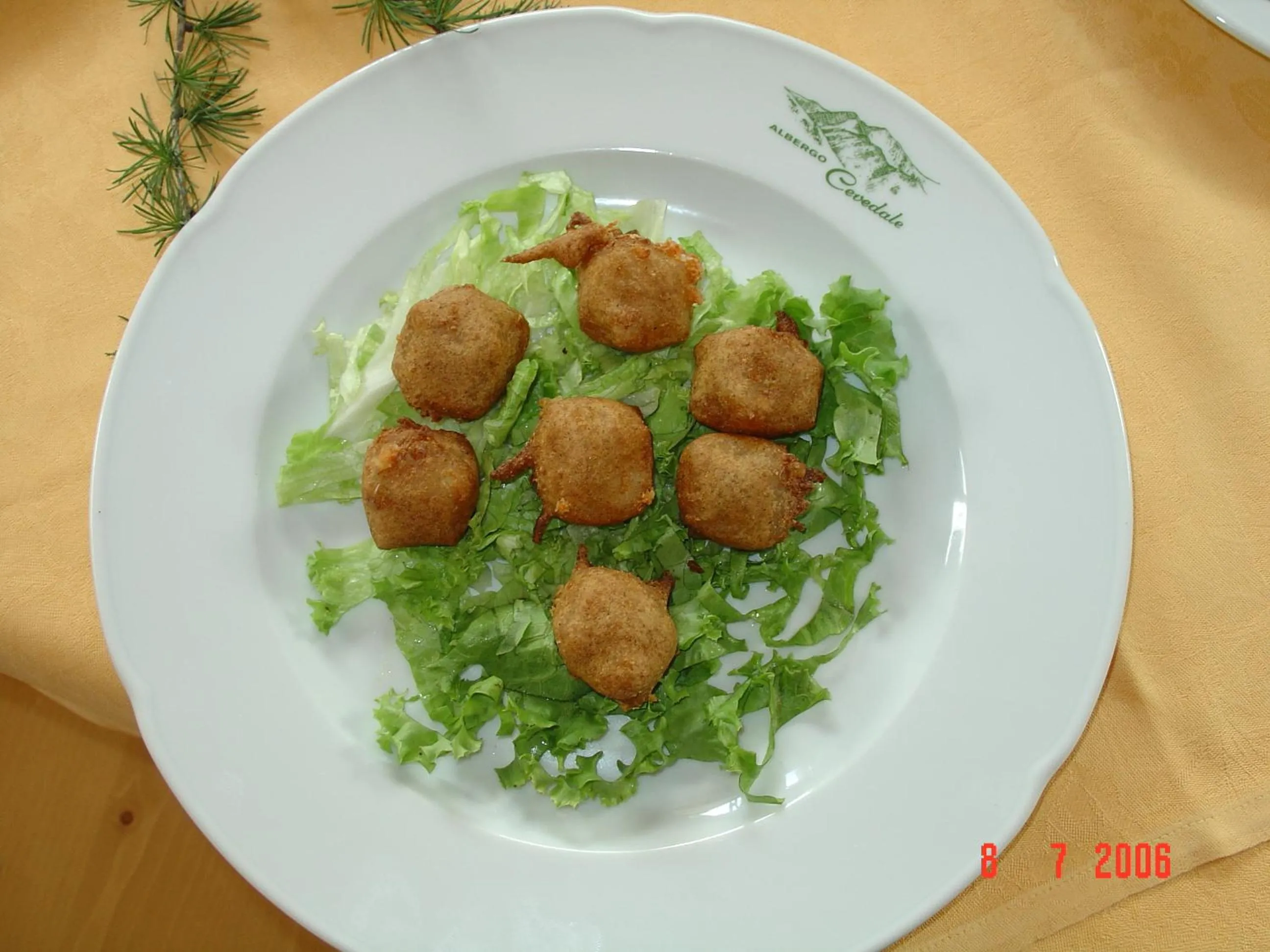 Food close-up in Hotel Cevedale