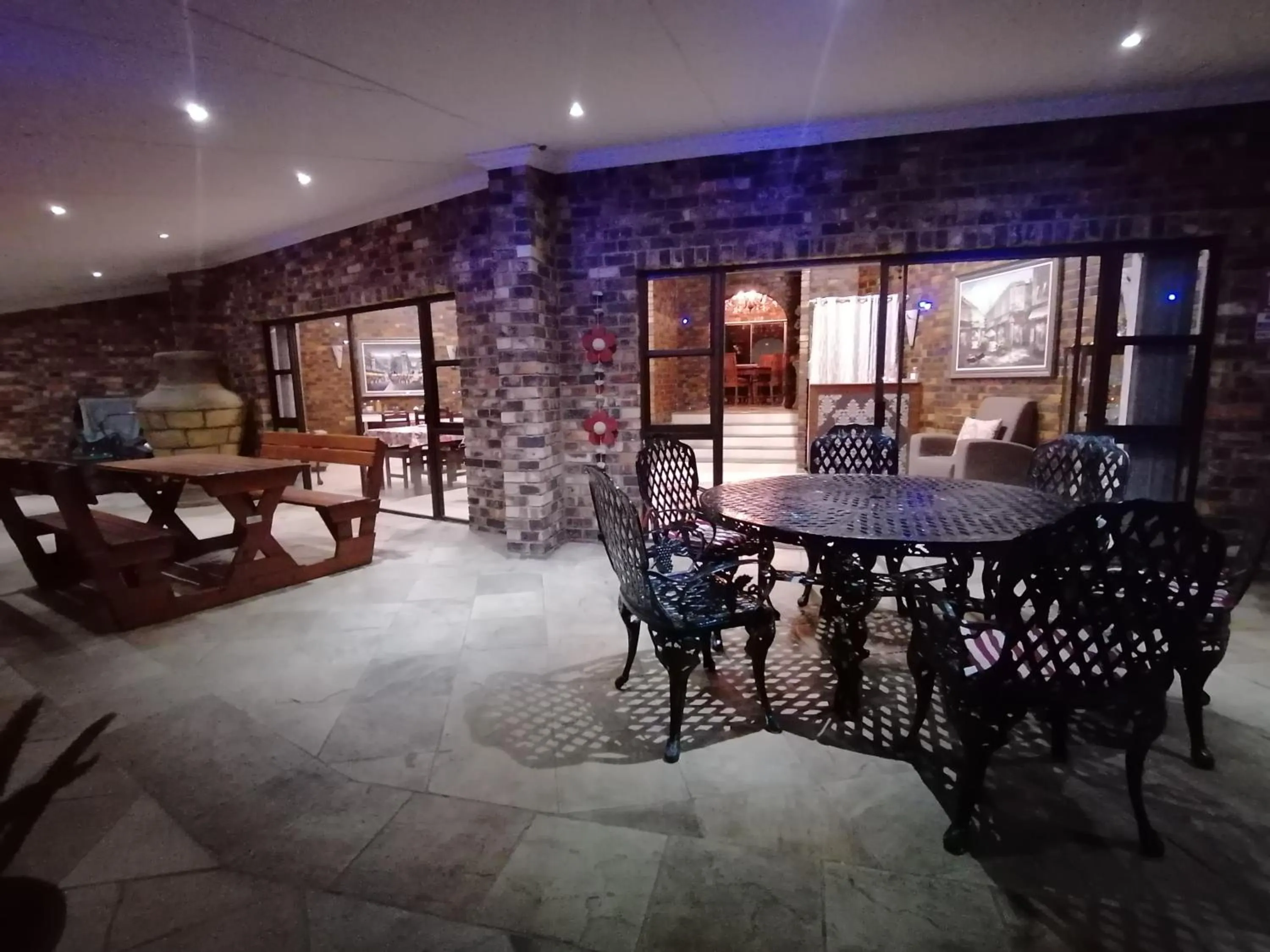 Patio in Blue Sea Guest House