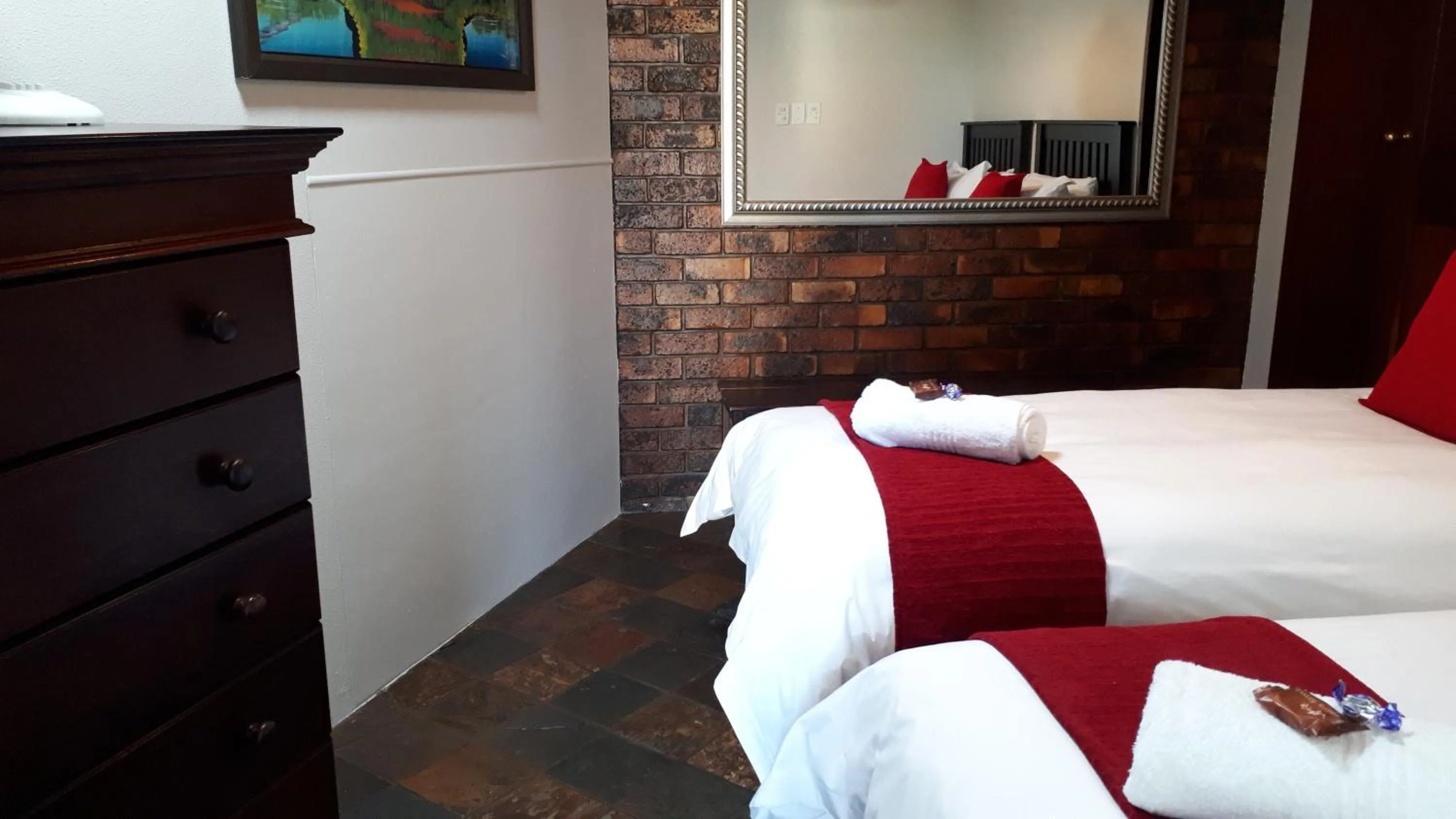 Bed in Blue Sea Guest House