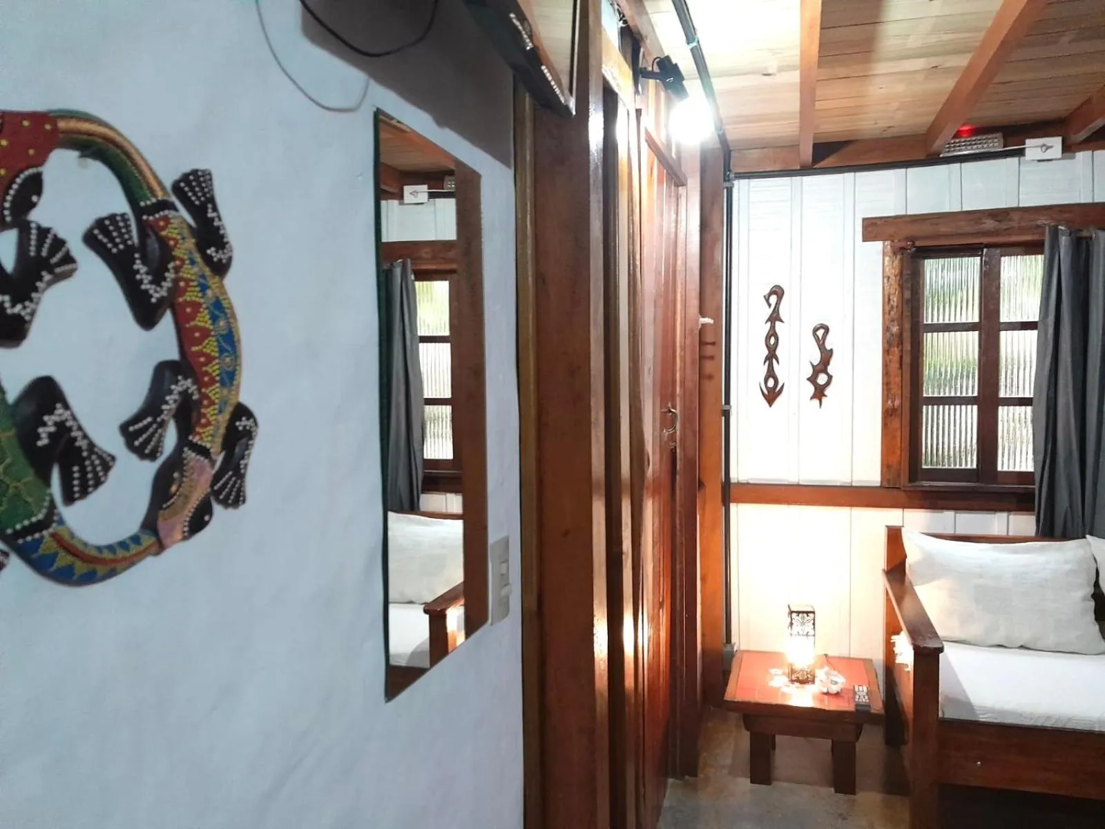 Bed in Recanto das Bromélias Chalés