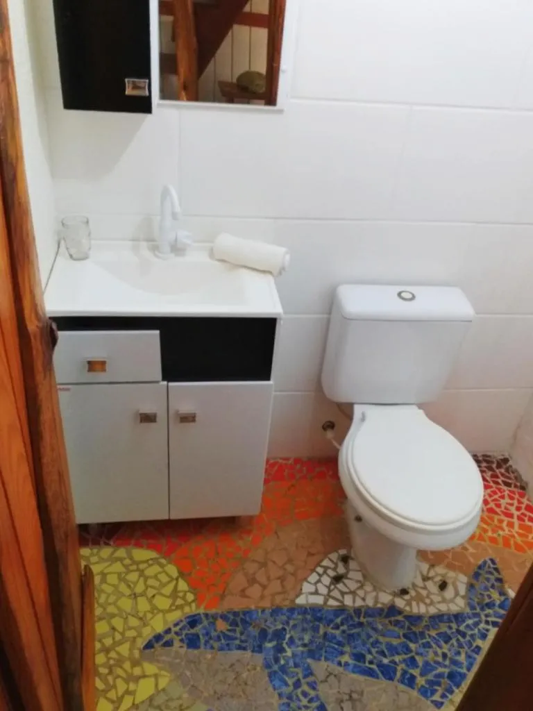 Bathroom in Recanto das Bromélias Chalés
