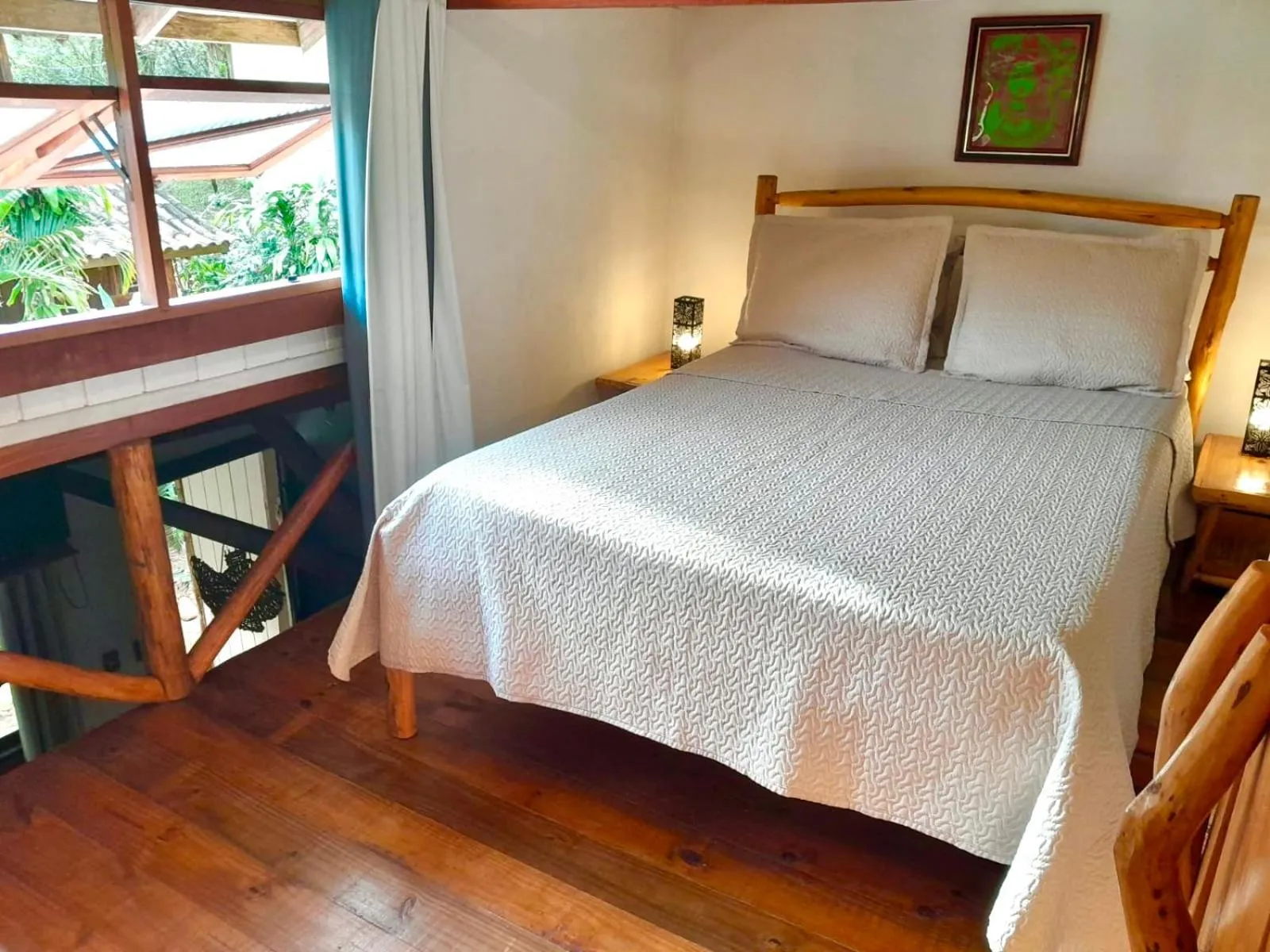 Bed in Recanto das Bromélias Chalés