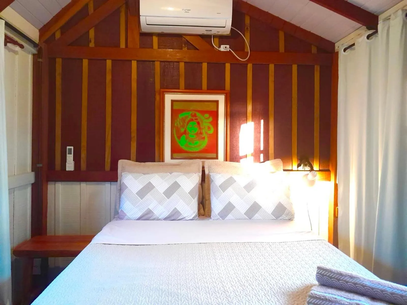 Bed in Recanto das Bromélias Chalés