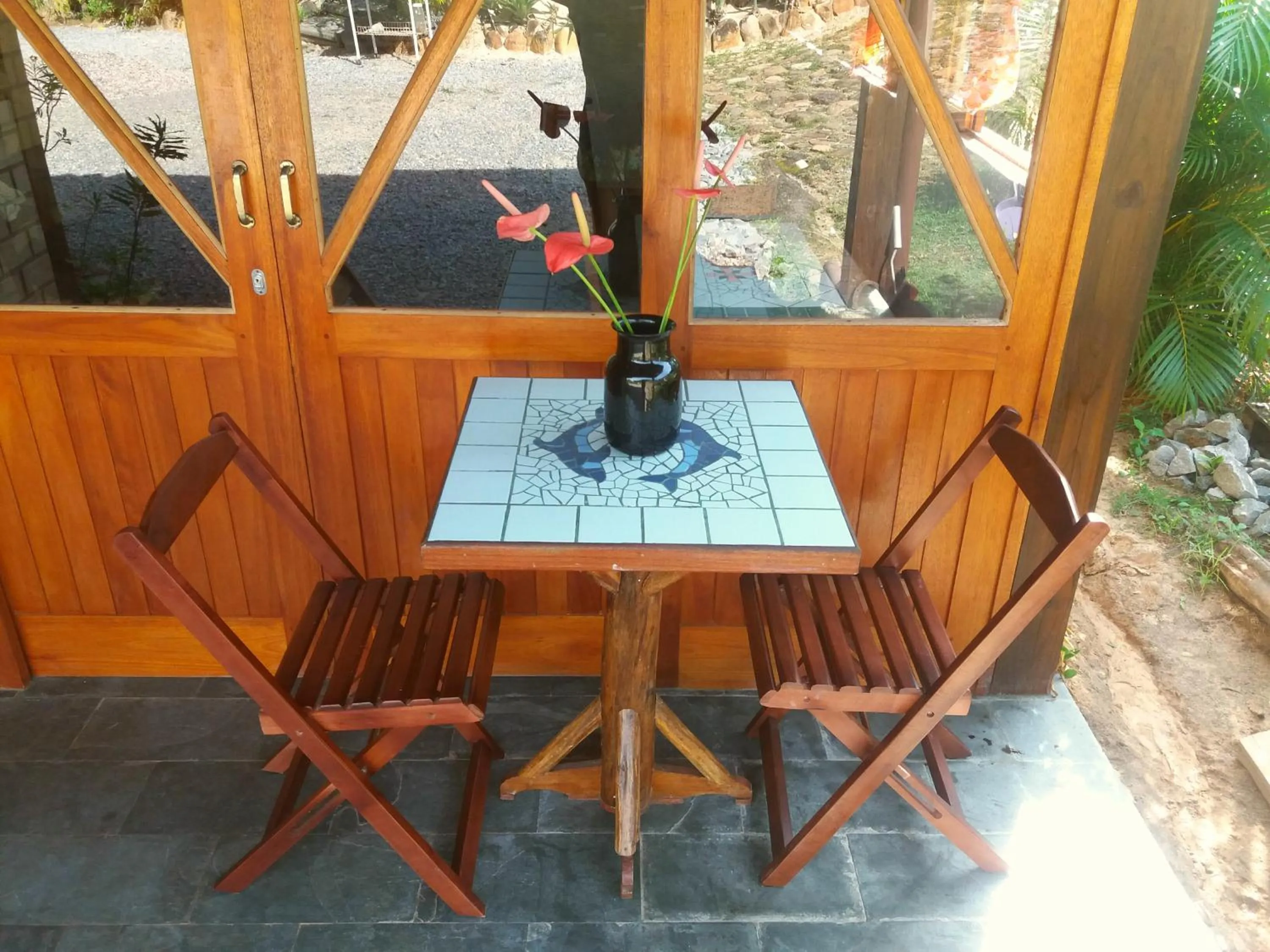 Lobby or reception in Recanto das Bromélias Chalés