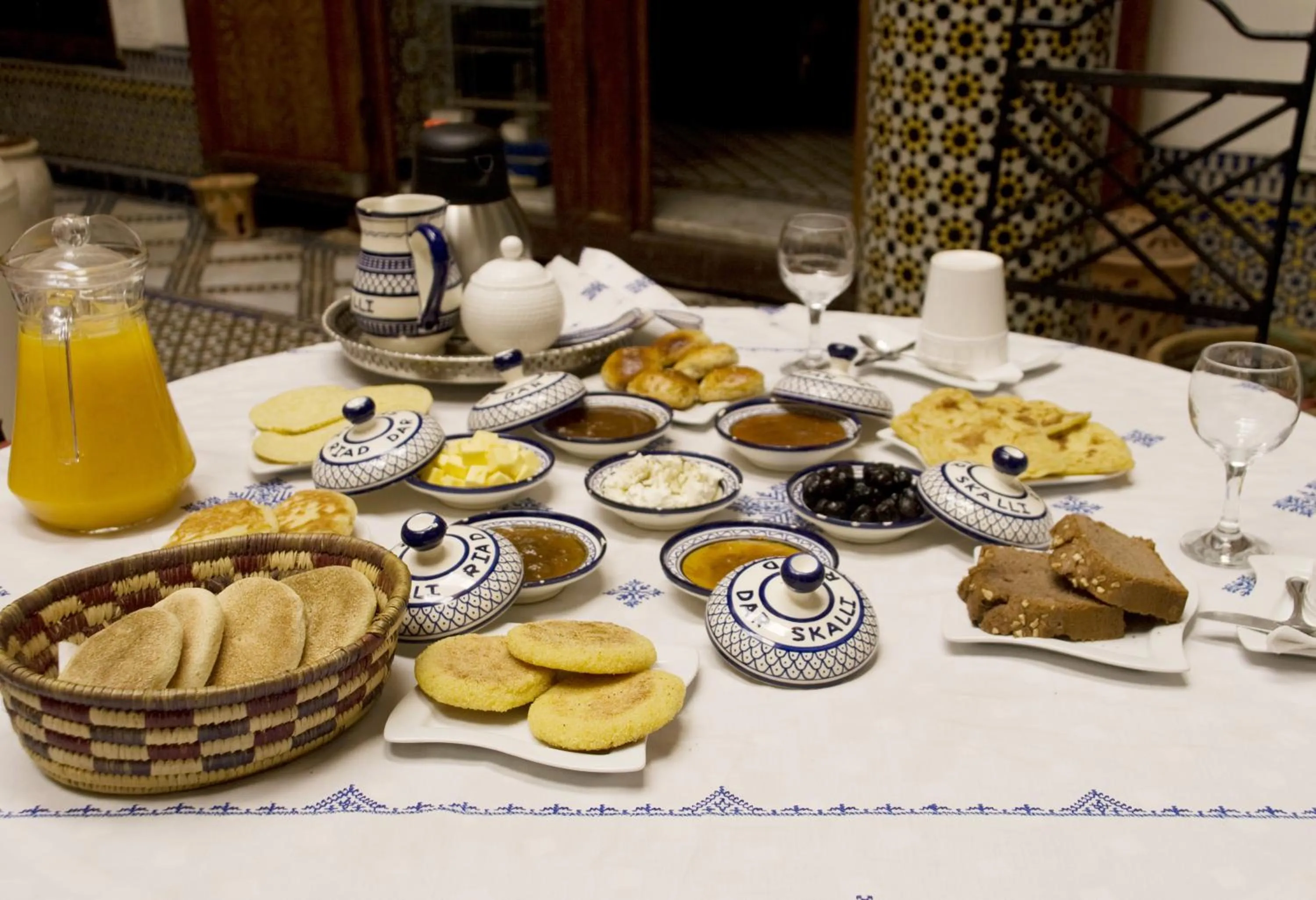 Continental breakfast in Riad Dar Skalli & SPA