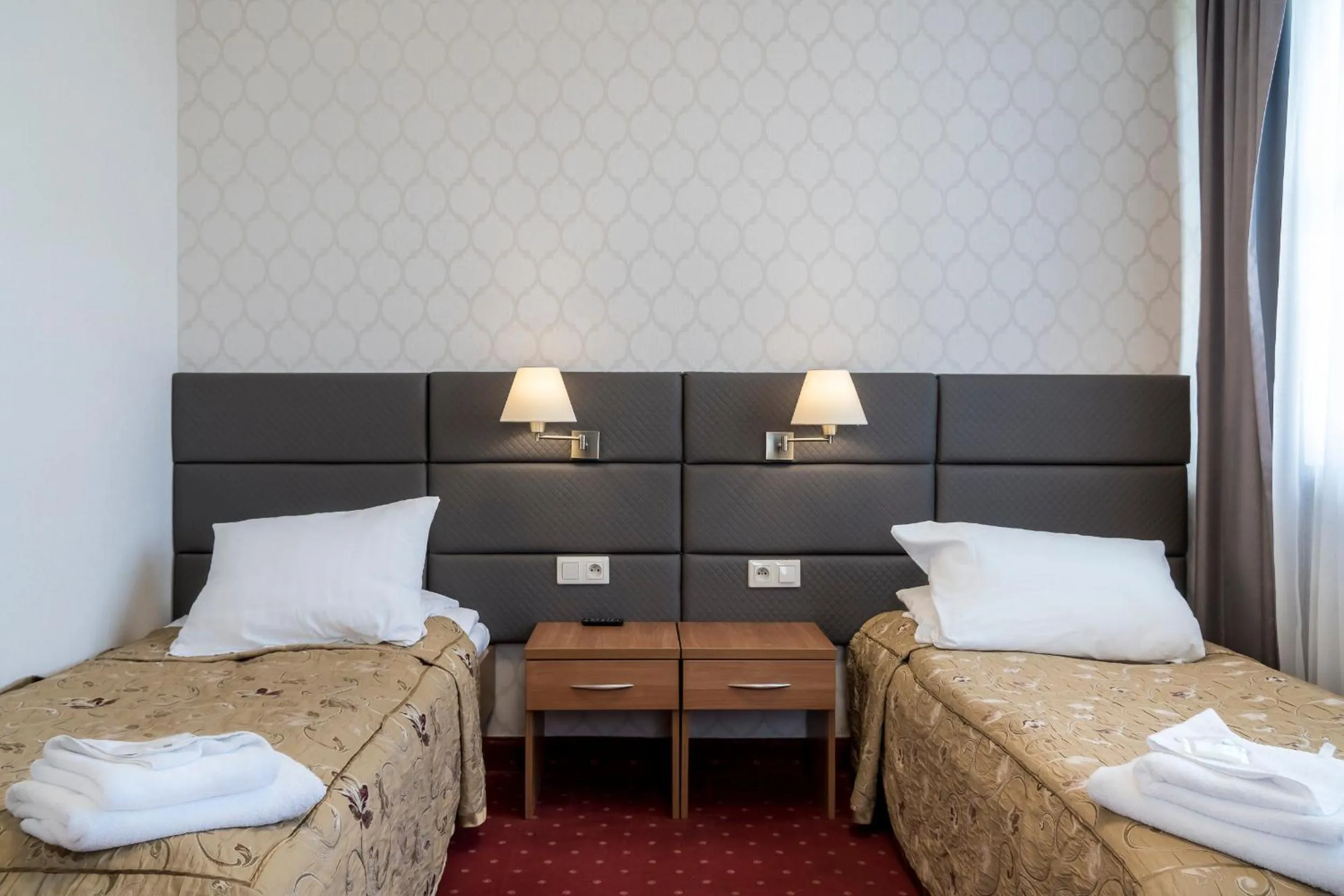 Bed in Hotel Karczówka