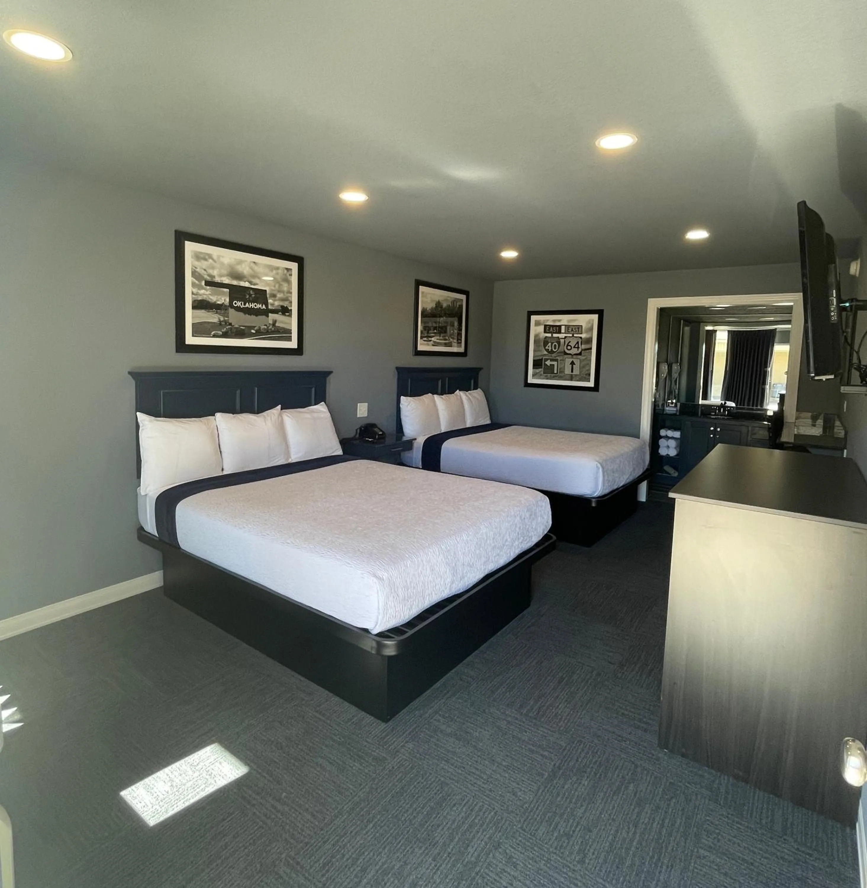 Bed in Interstate Inn