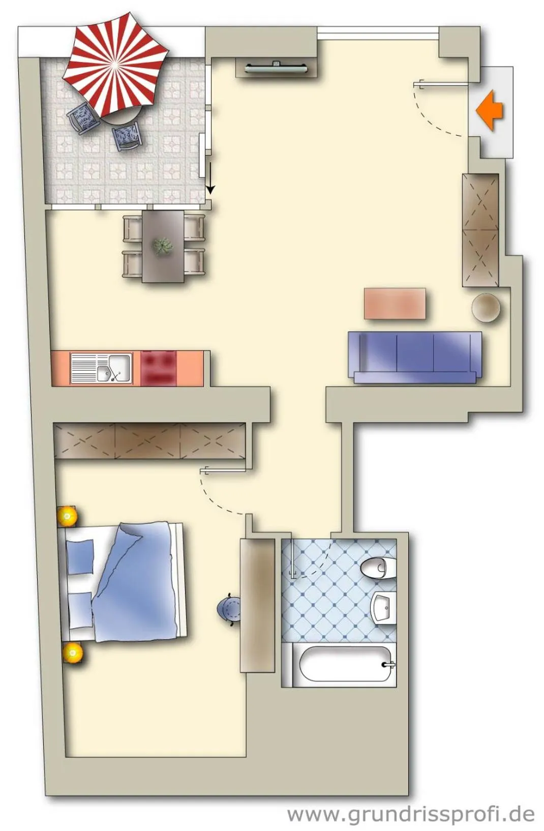 Floor plan in Appartements Ferchergasse