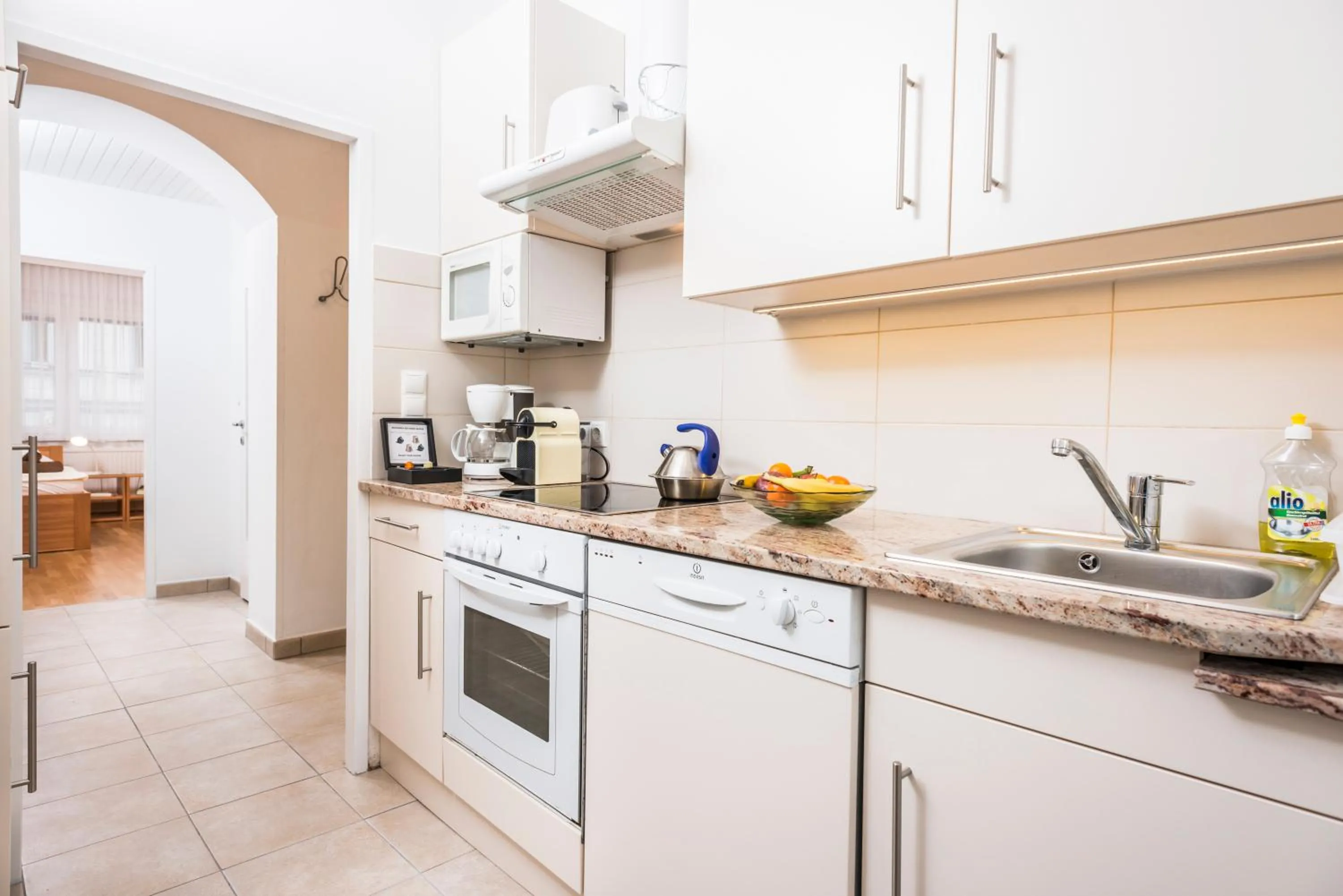 Kitchen or kitchenette in Appartements Ferchergasse
