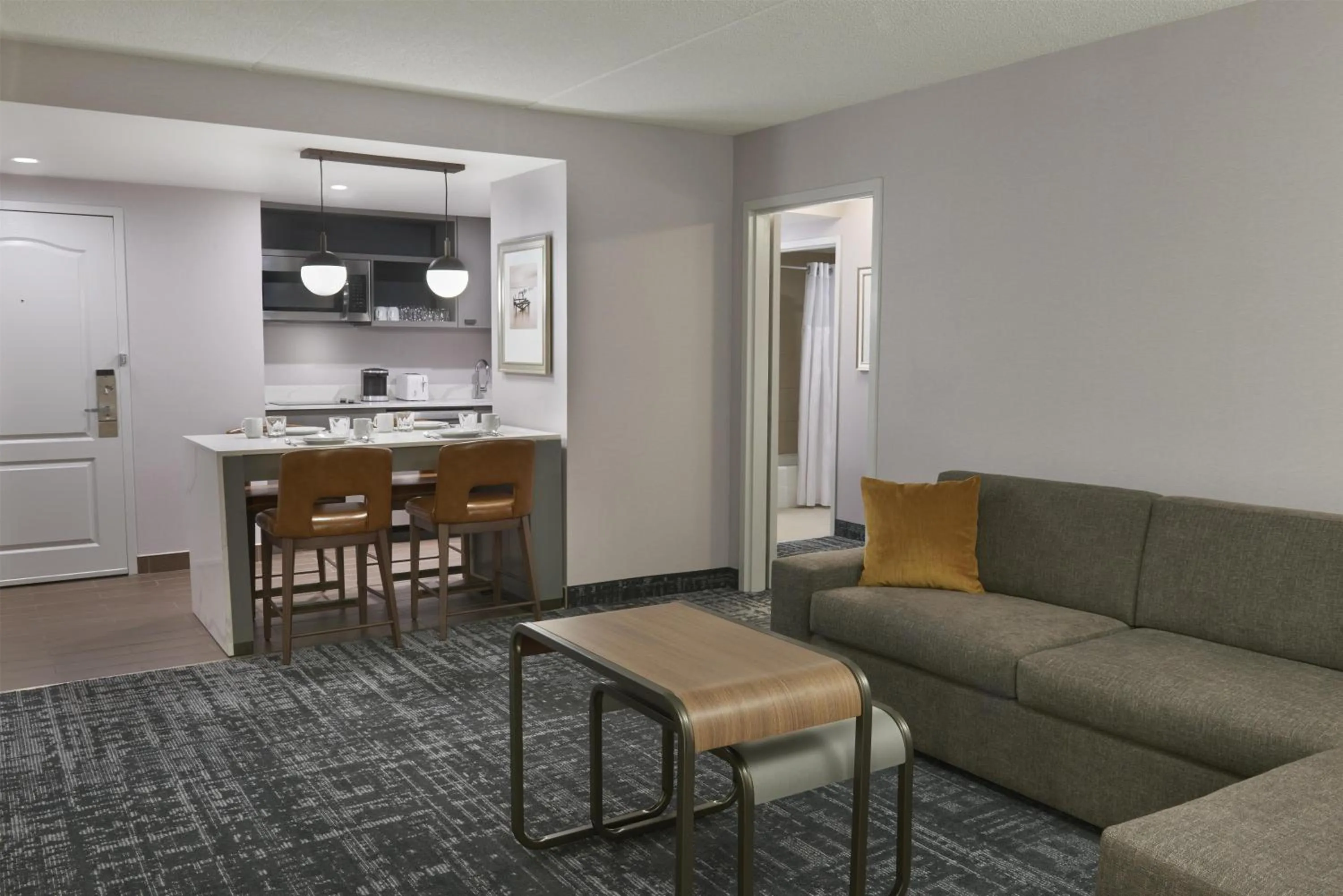Living room in Homewood Suites by Hilton Toronto Vaughan