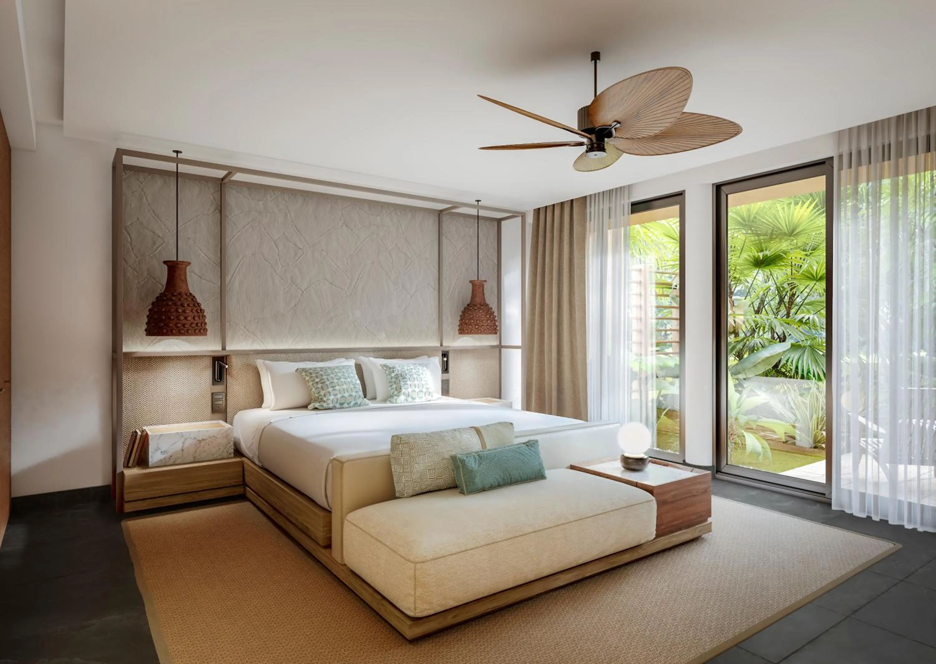 Bed in Banyan Tree Mayakoba