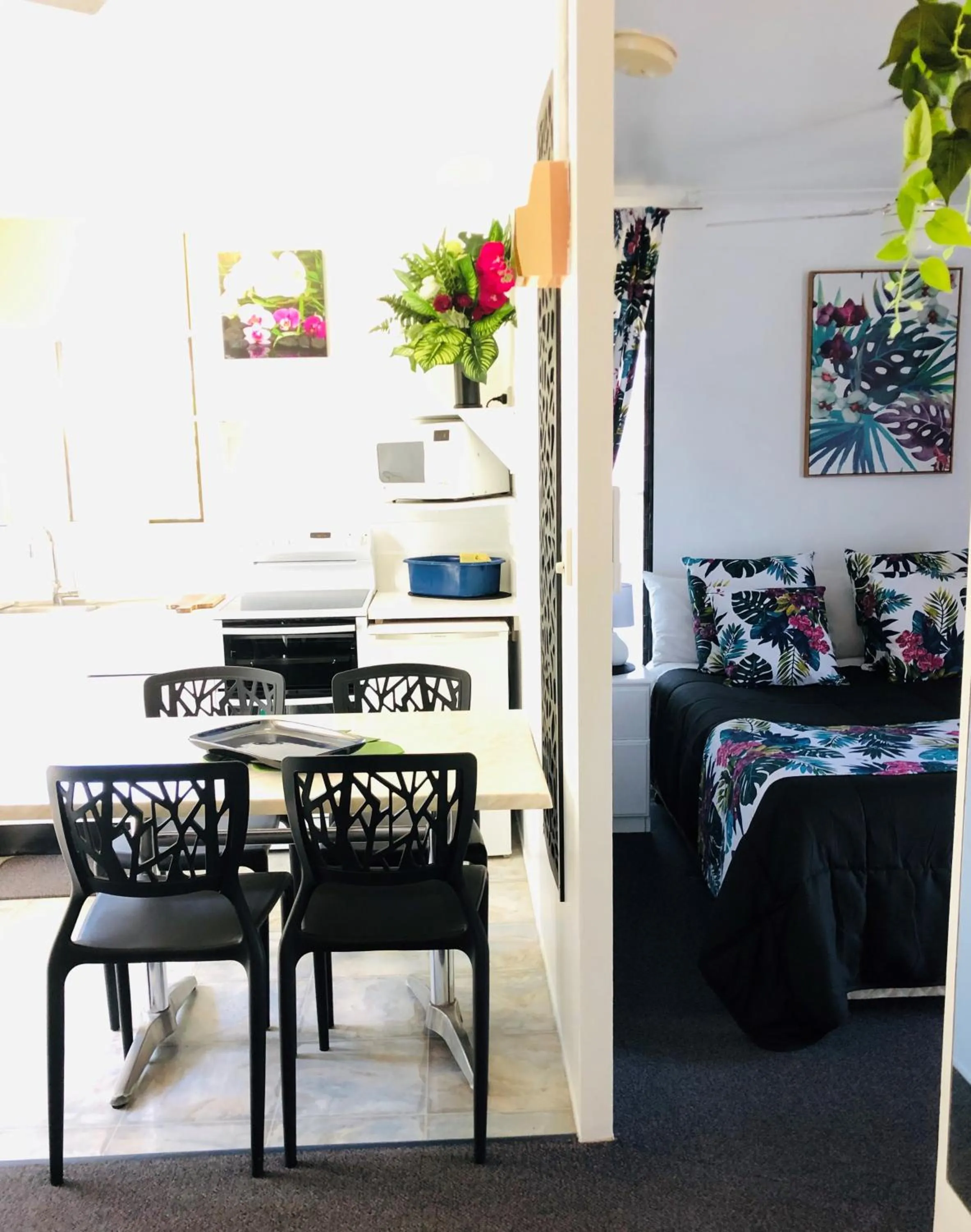 Living room in Maroochy River Bungalows